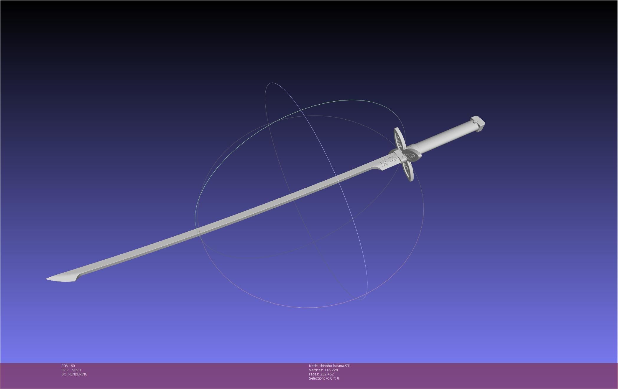 Demon Slayer Shinobu Katana And Scabbard Printable Assembly 3D print model_13
