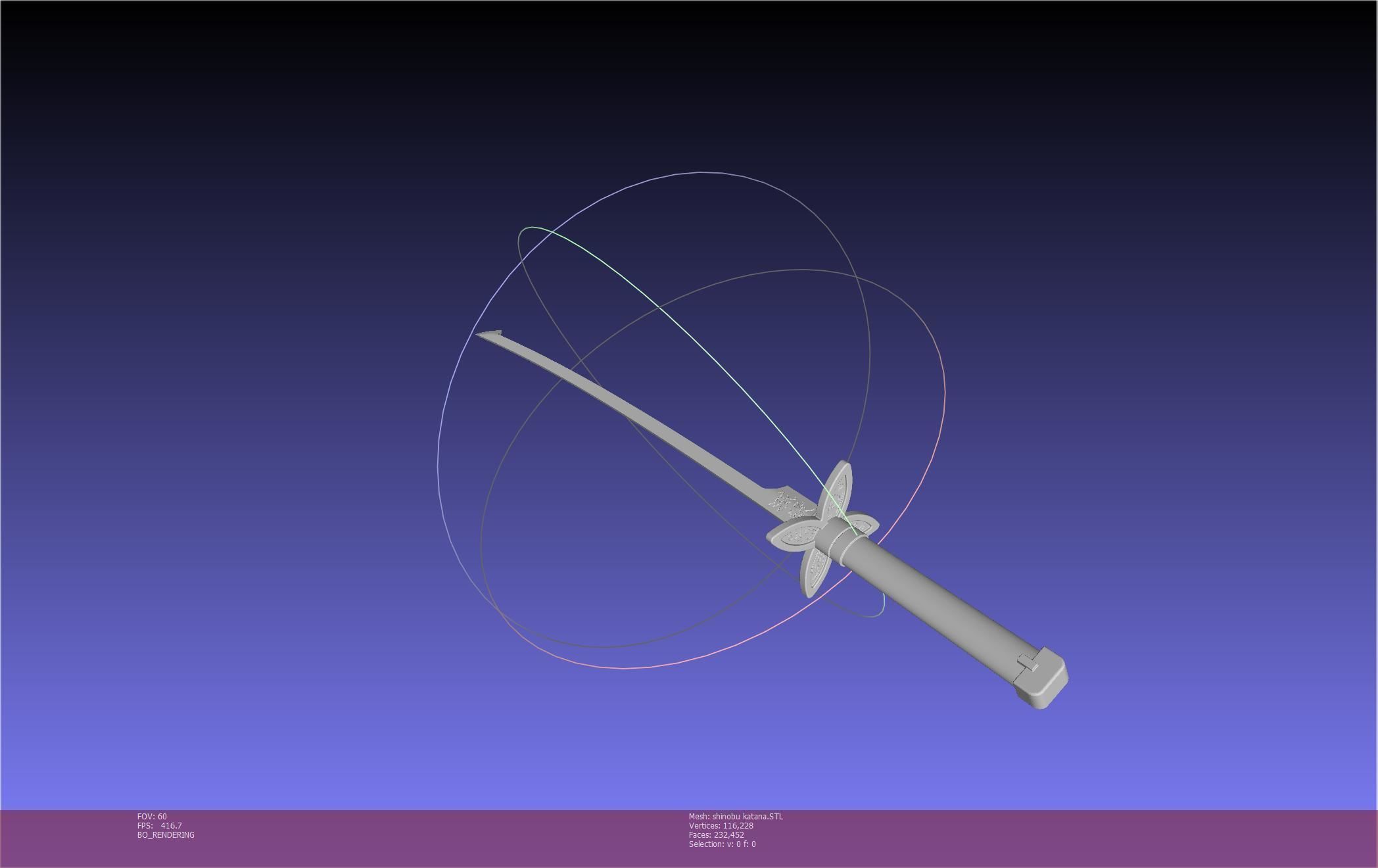Demon Slayer Shinobu Katana And Scabbard Printable Assembly 3D print model_65