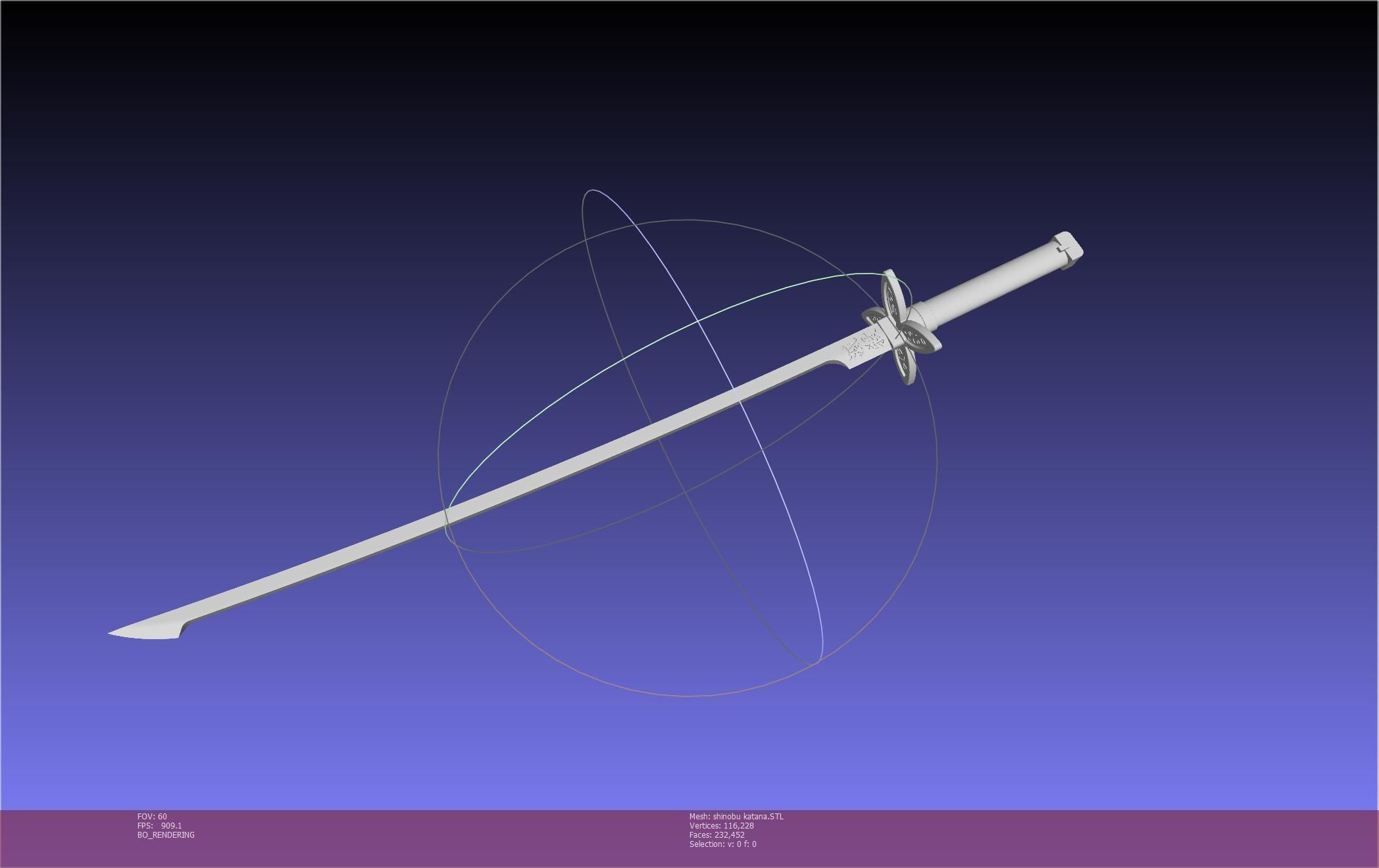 Demon Slayer Shinobu Katana And Scabbard Printable Assembly 3D print model_12