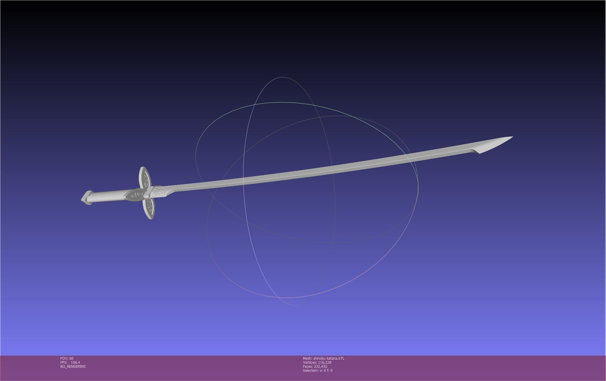 Demon Slayer Shinobu Katana And Scabbard Printable Assembly 3D print model_2