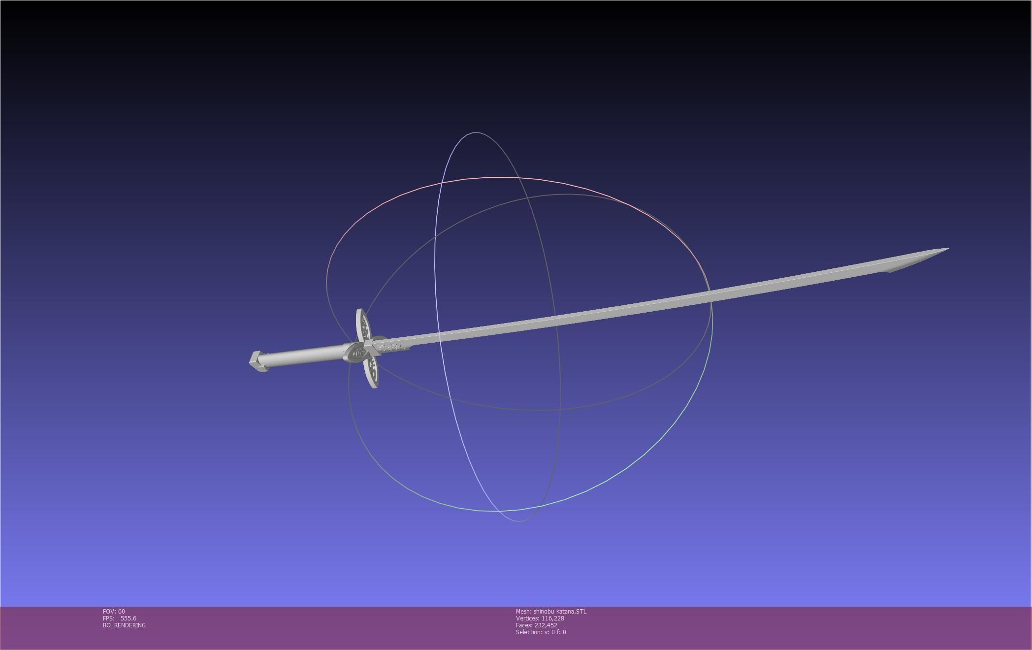 Demon Slayer Shinobu Katana And Scabbard Printable Assembly 3D print model_39