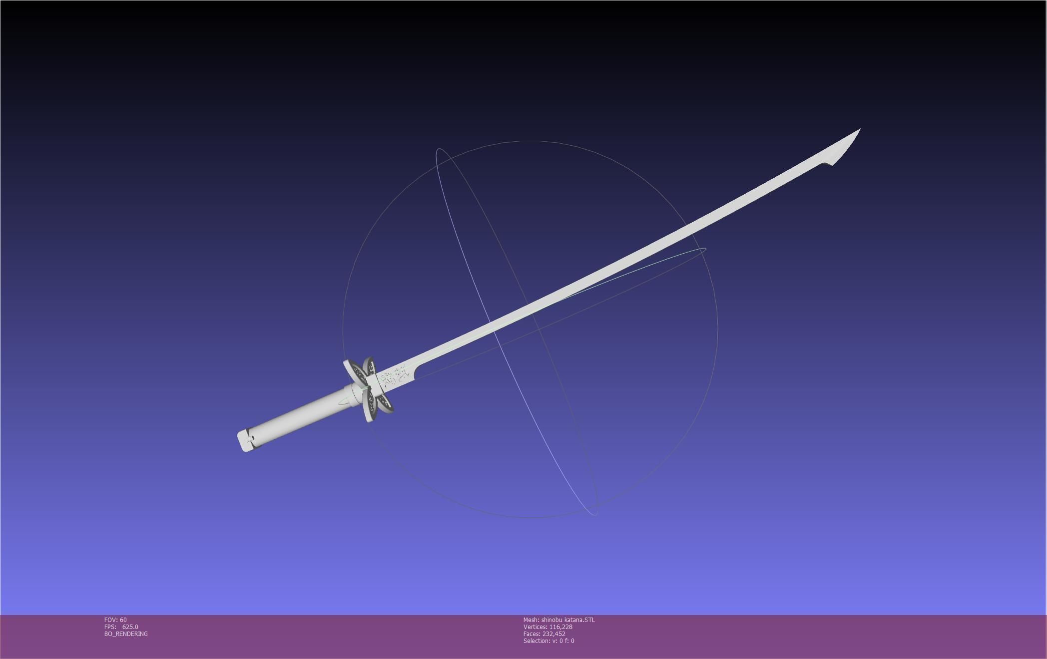 Demon Slayer Shinobu Katana And Scabbard Printable Assembly 3D print model_80