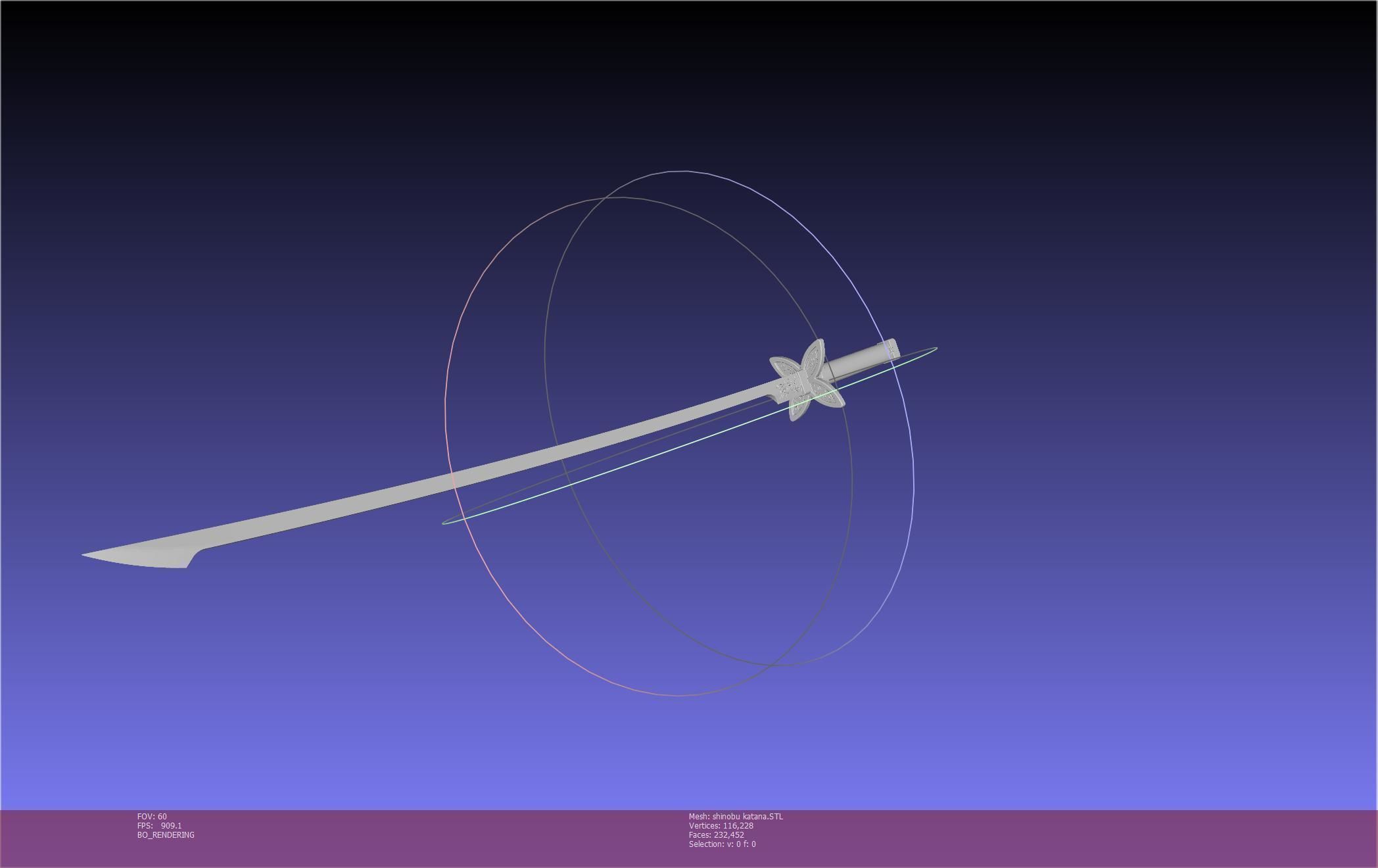 Demon Slayer Shinobu Katana And Scabbard Printable Assembly 3D print model_26