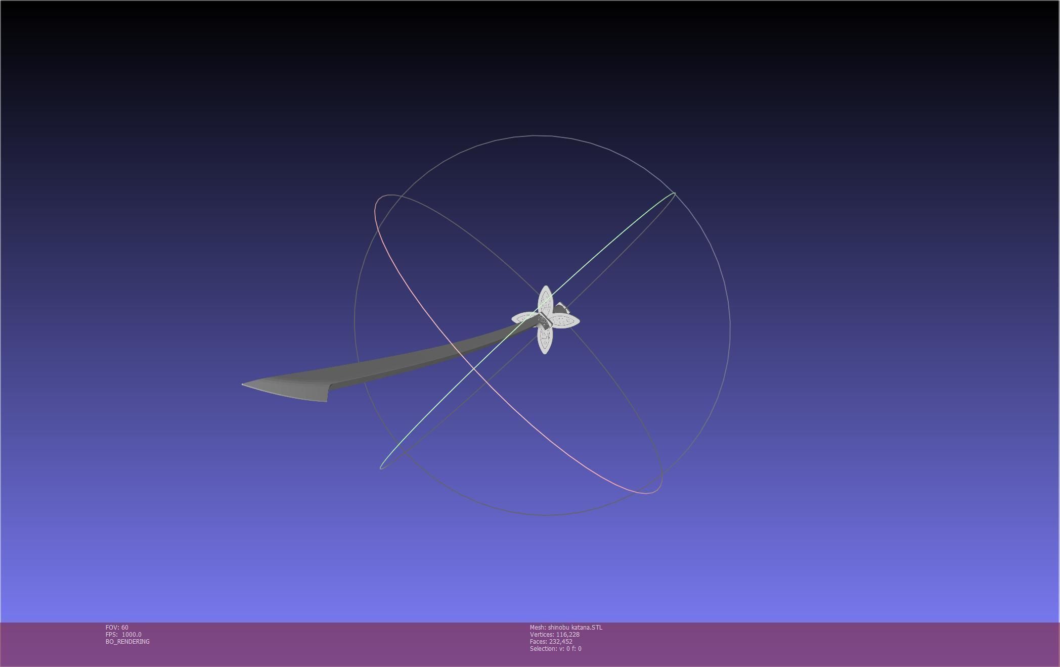 Demon Slayer Shinobu Katana And Scabbard Printable Assembly 3D print model_28