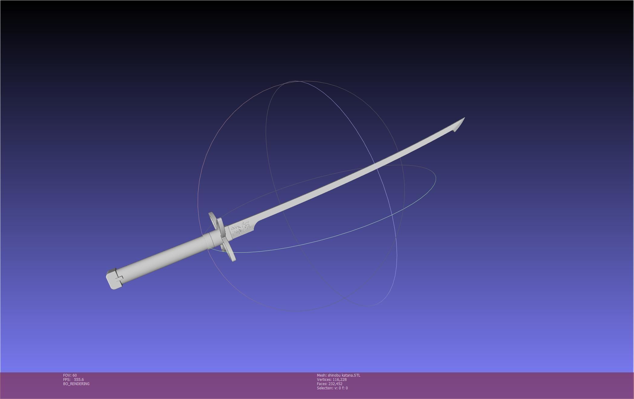 Demon Slayer Shinobu Katana And Scabbard Printable Assembly 3D print model_75