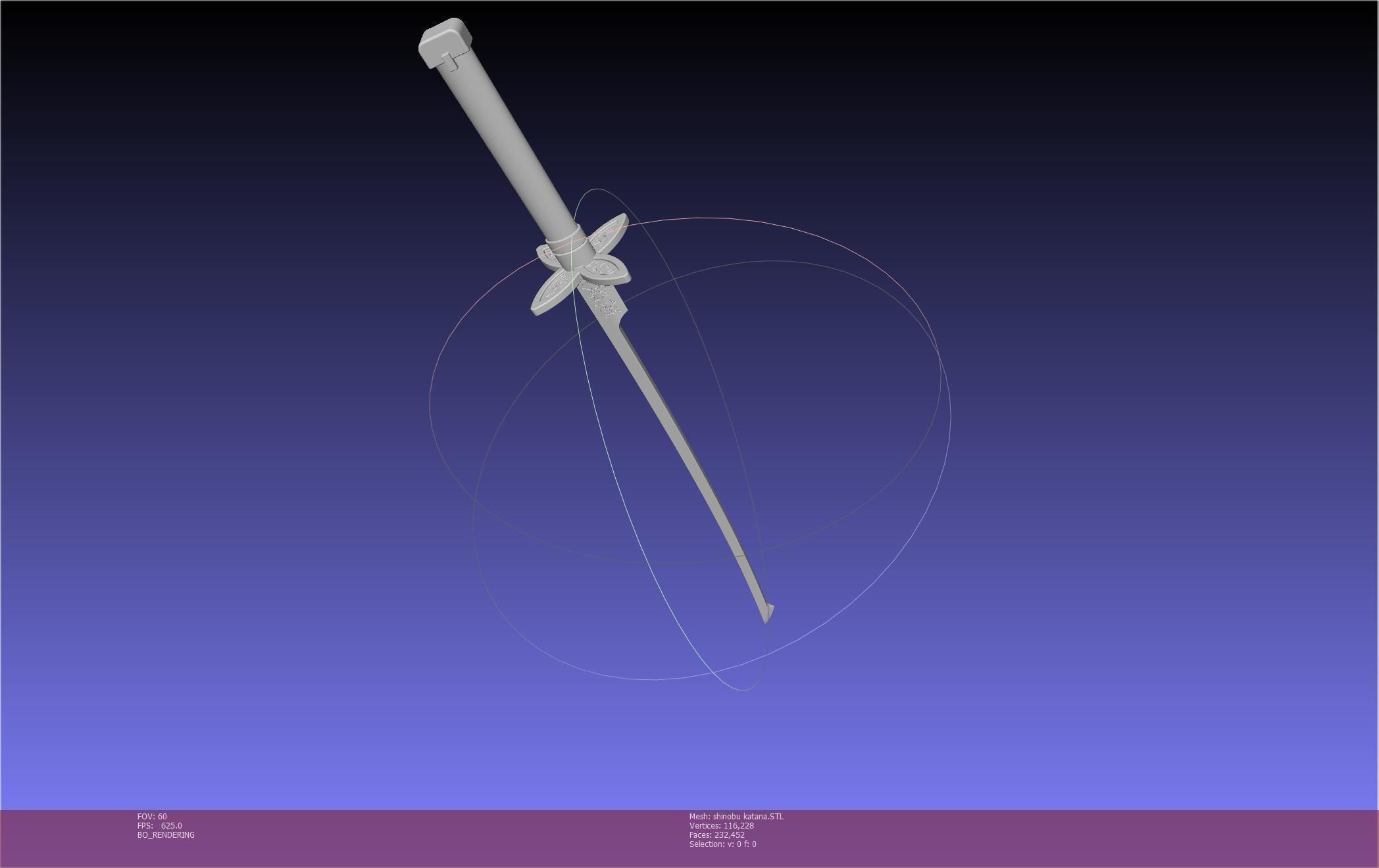 Demon Slayer Shinobu Katana And Scabbard Printable Assembly 3D print model_51