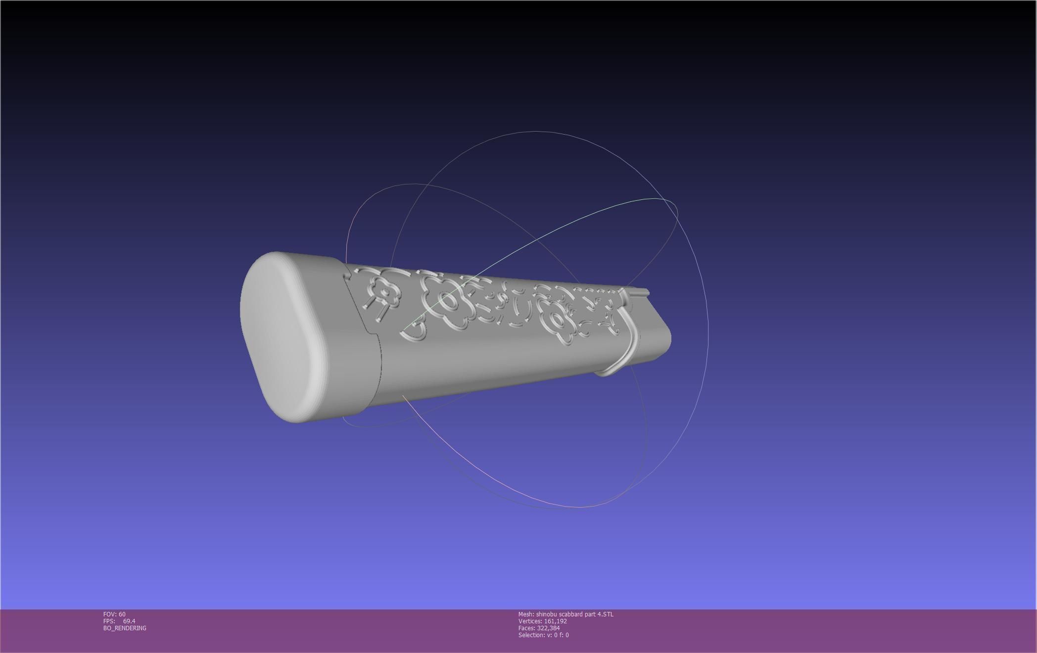 Demon Slayer Shinobu Katana And Scabbard Printable Assembly 3D print model_125