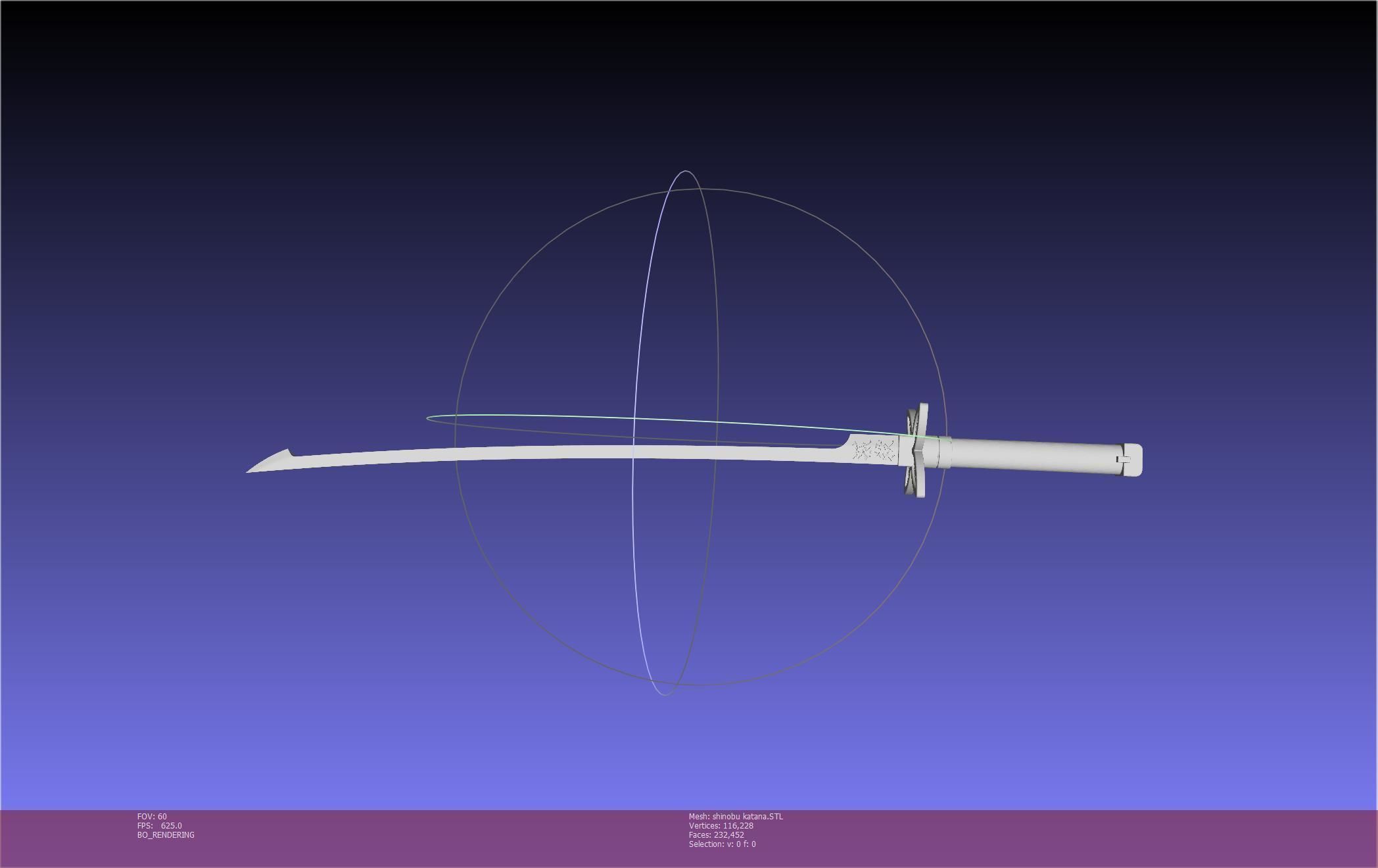 Demon Slayer Shinobu Katana And Scabbard Printable Assembly 3D print model_64