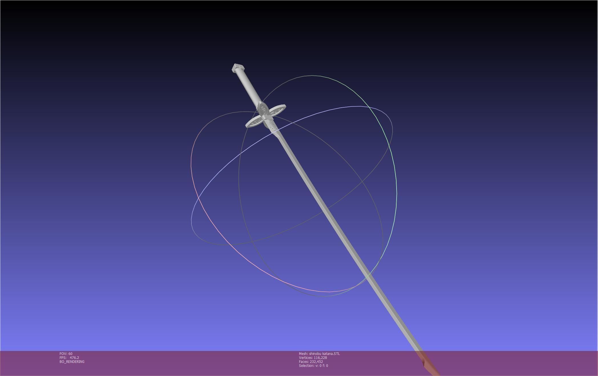 Demon Slayer Shinobu Katana And Scabbard Printable Assembly 3D print model_74