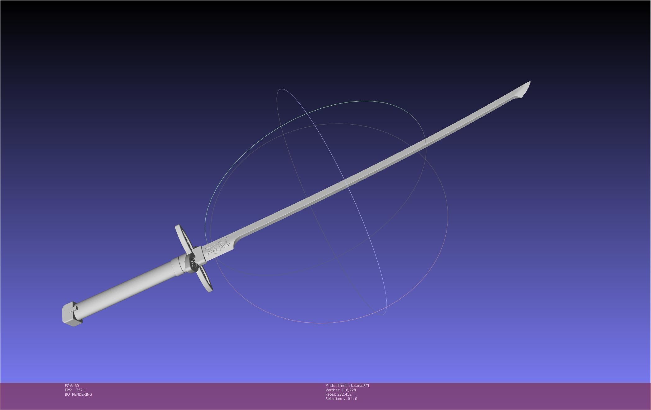 Demon Slayer Shinobu Katana And Scabbard Printable Assembly 3D print model_3