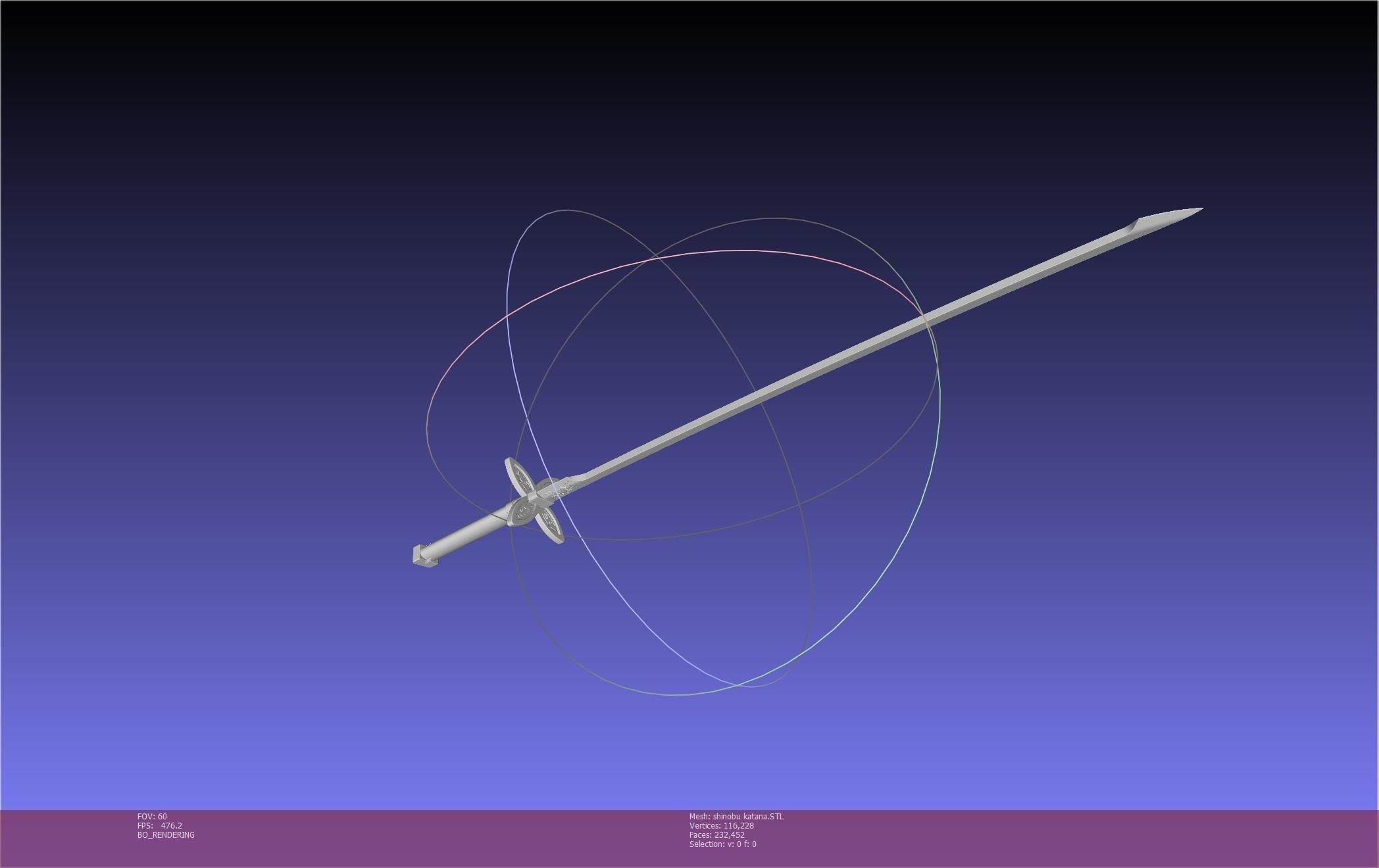Demon Slayer Shinobu Katana And Scabbard Printable Assembly 3D print model_48