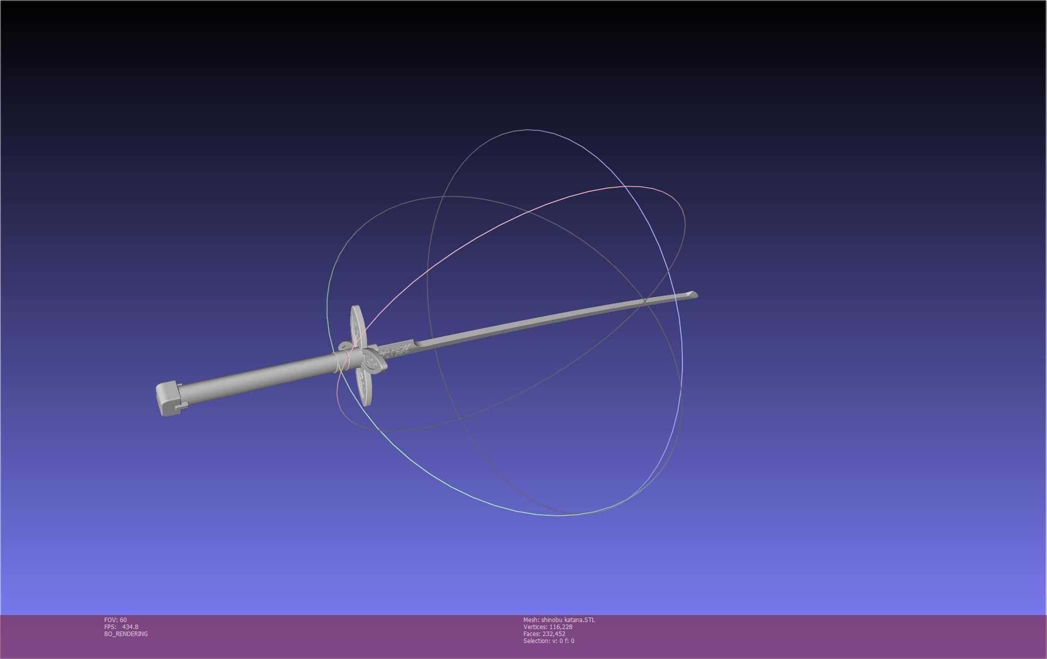 Demon Slayer Shinobu Katana And Scabbard Printable Assembly 3D print model_49