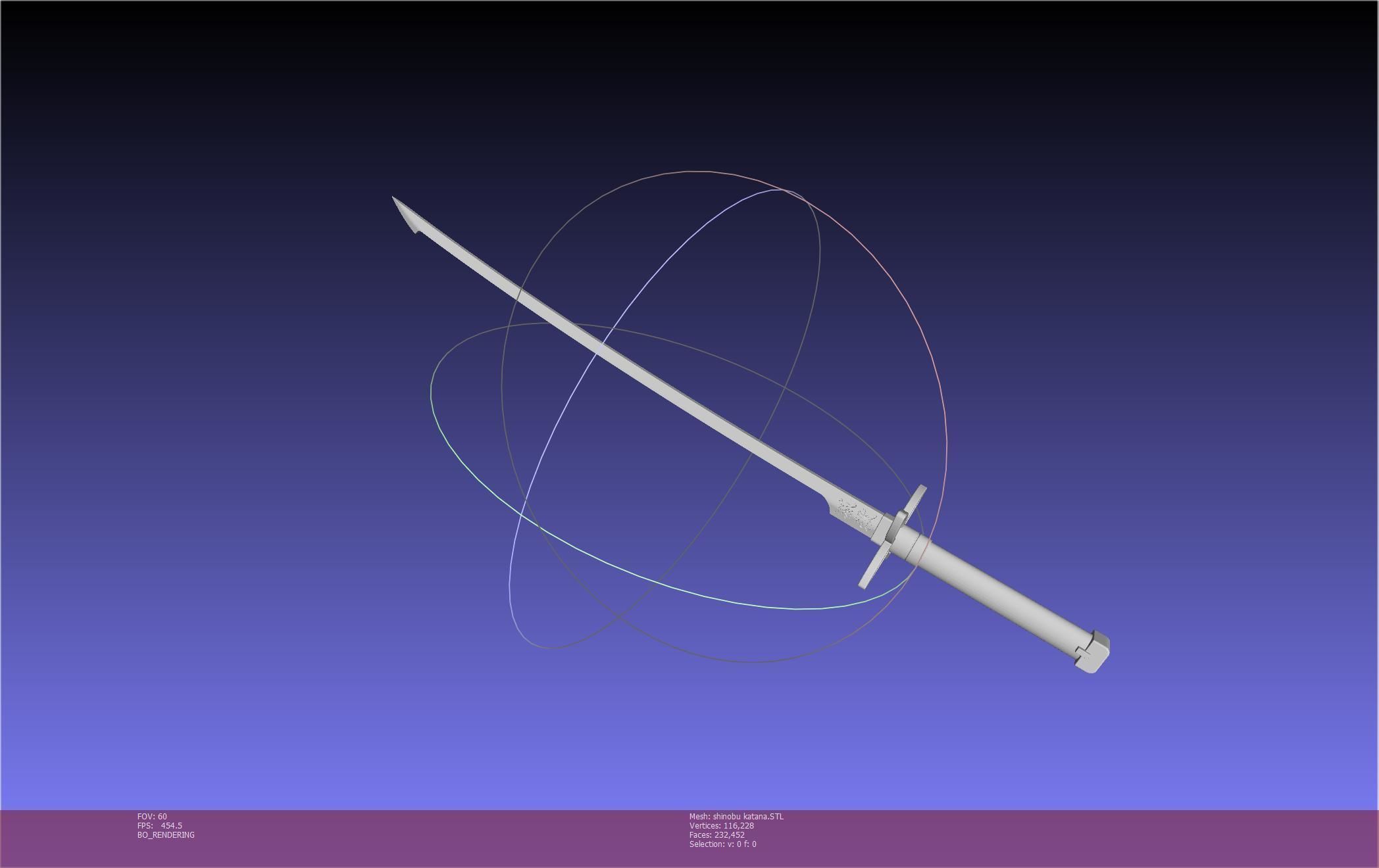 Demon Slayer Shinobu Katana And Scabbard Printable Assembly 3D print model_72