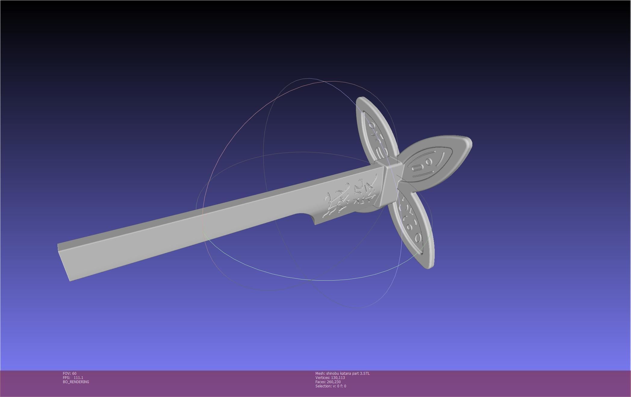 Demon Slayer Shinobu Katana And Scabbard Printable Assembly 3D print model_91