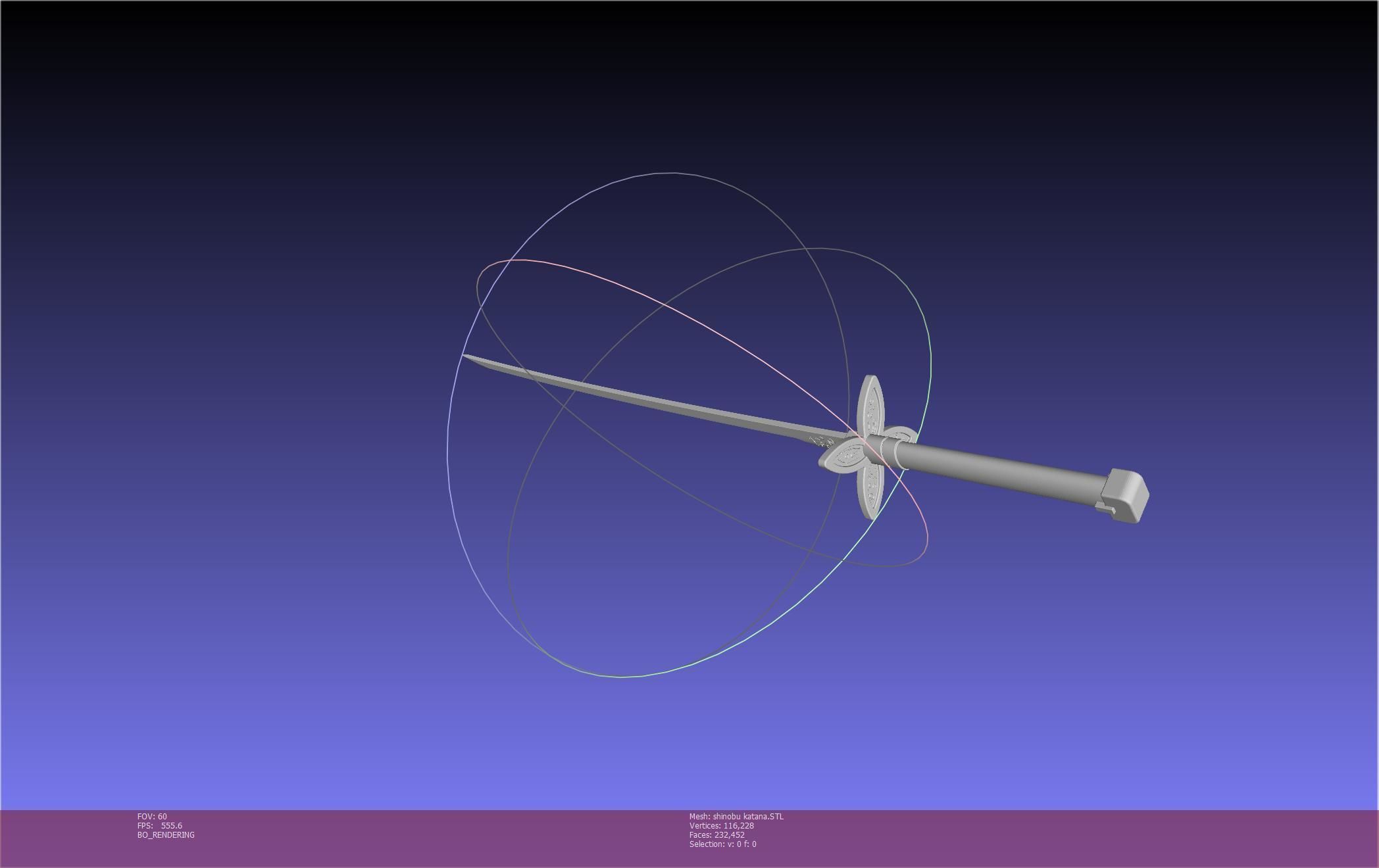 Demon Slayer Shinobu Katana And Scabbard Printable Assembly 3D print model_43