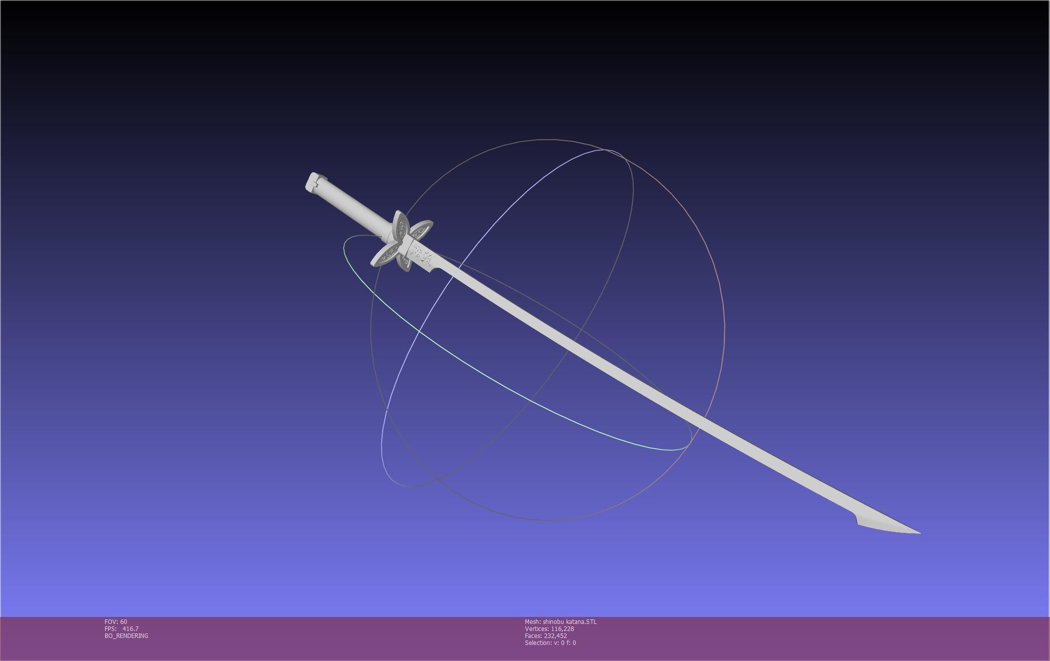 Demon Slayer Shinobu Katana And Scabbard Printable Assembly 3D print model_73