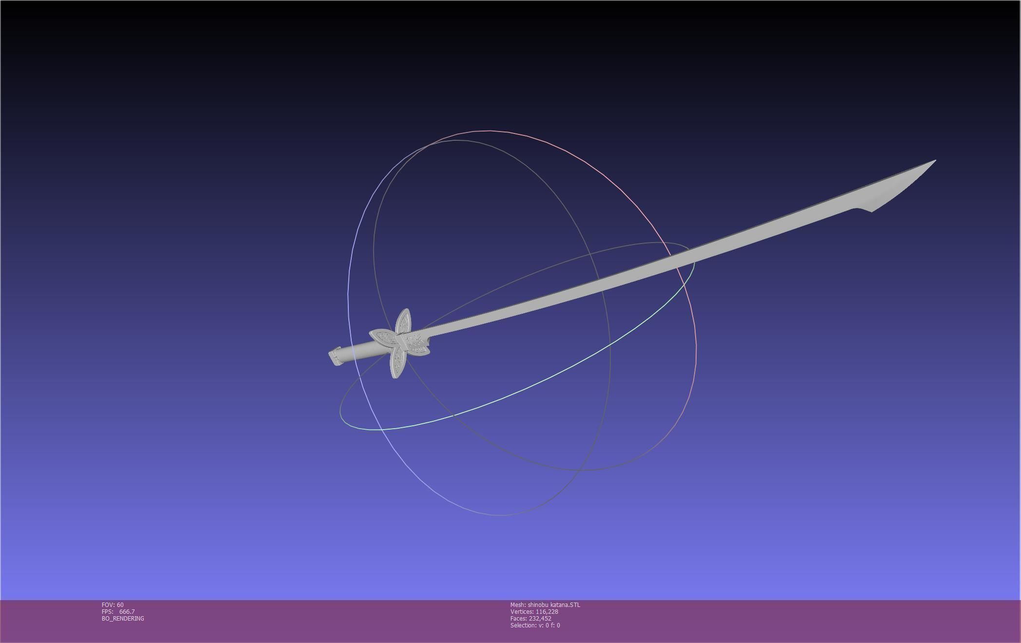 Demon Slayer Shinobu Katana And Scabbard Printable Assembly 3D print model_77