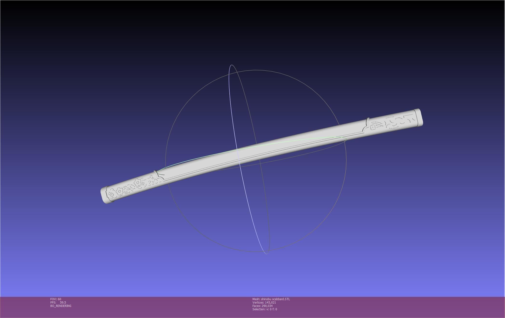 Demon Slayer Shinobu Katana And Scabbard Printable Assembly 3D print model_102