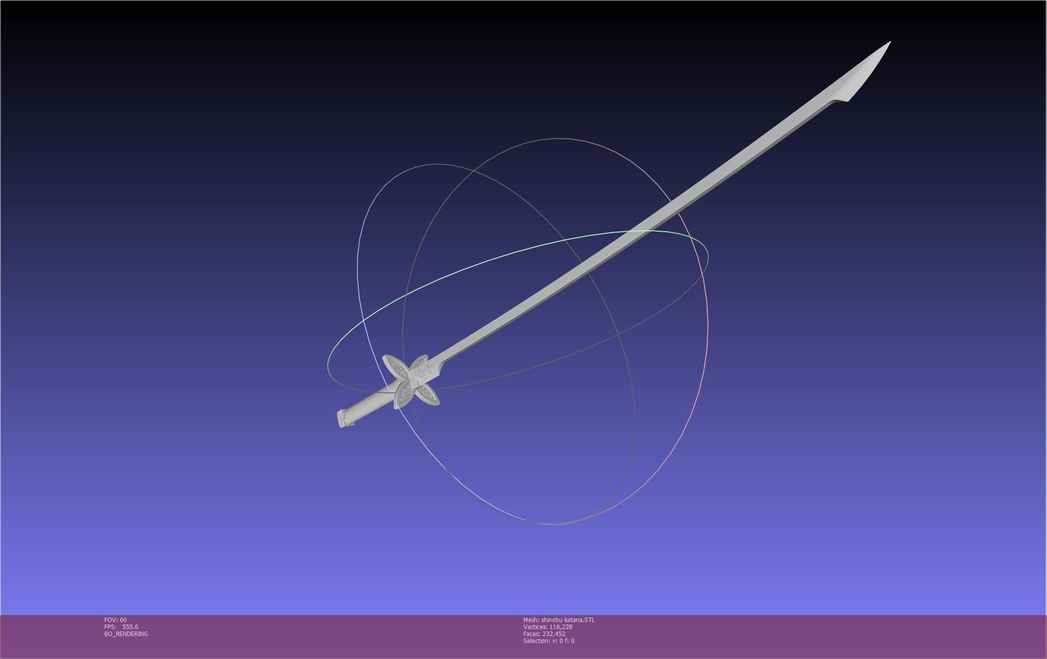 Demon Slayer Shinobu Katana And Scabbard Printable Assembly 3D print model_78