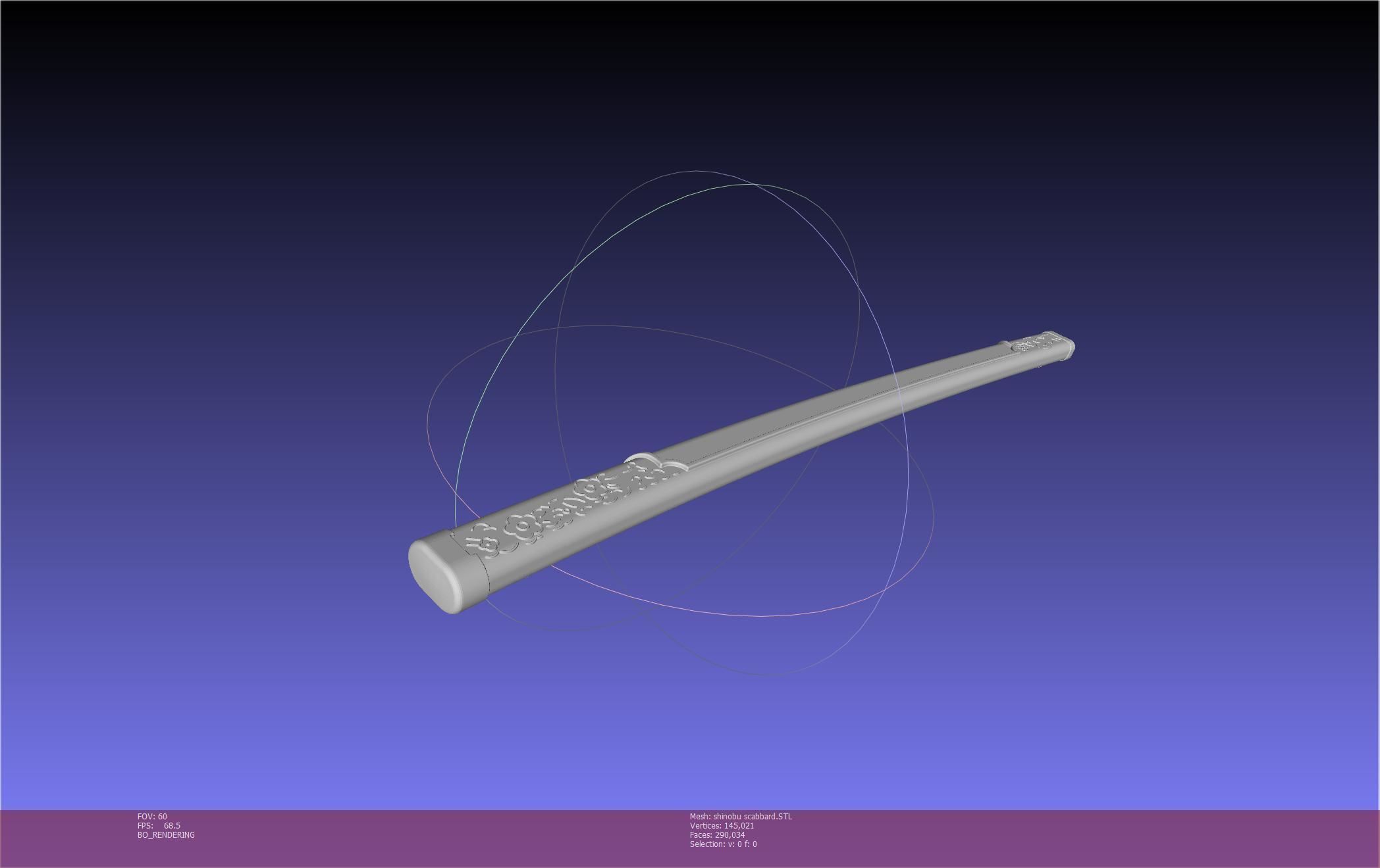 Demon Slayer Shinobu Katana And Scabbard Printable Assembly 3D print model_114