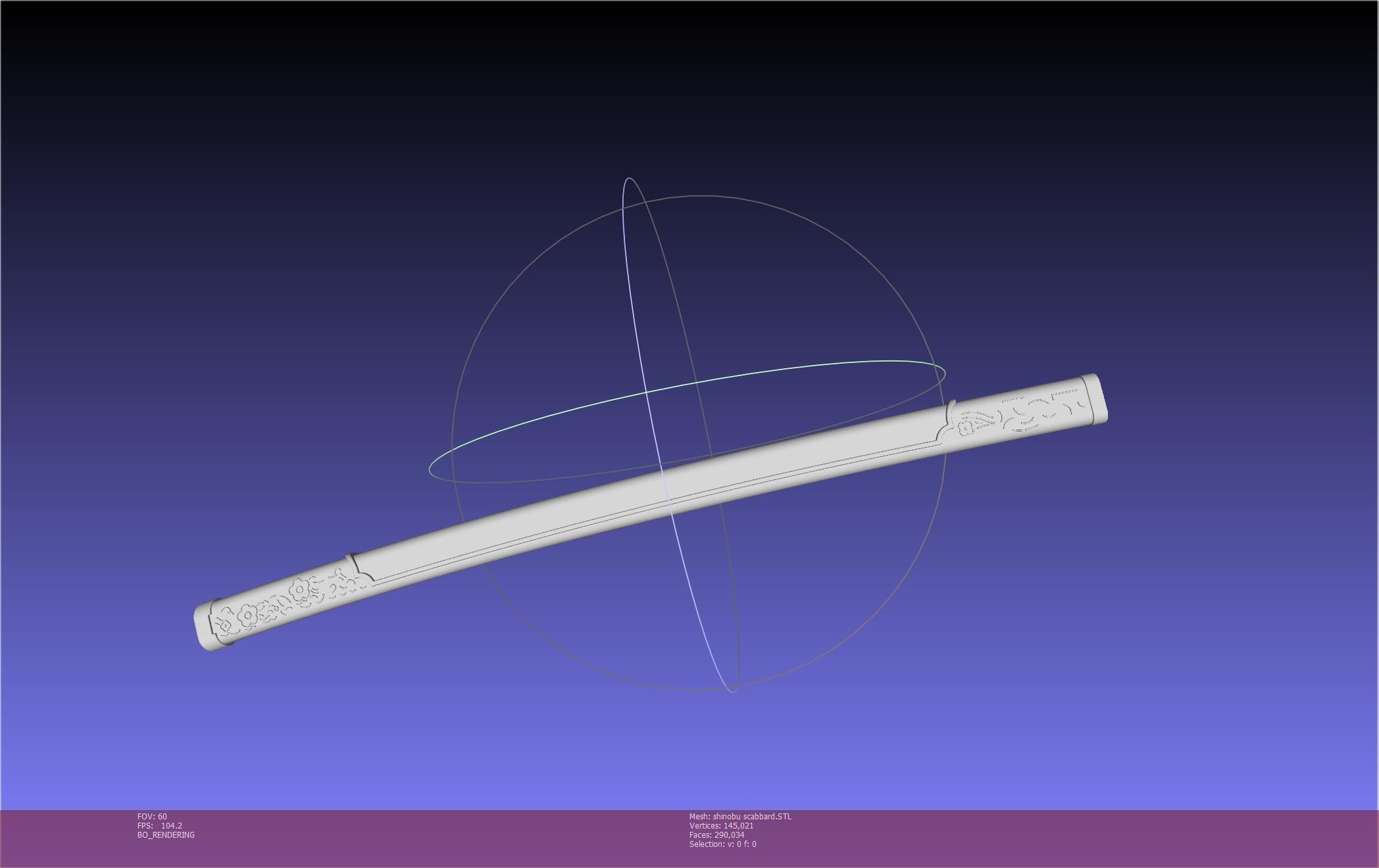 Demon Slayer Shinobu Katana And Scabbard Printable Assembly 3D print model_113