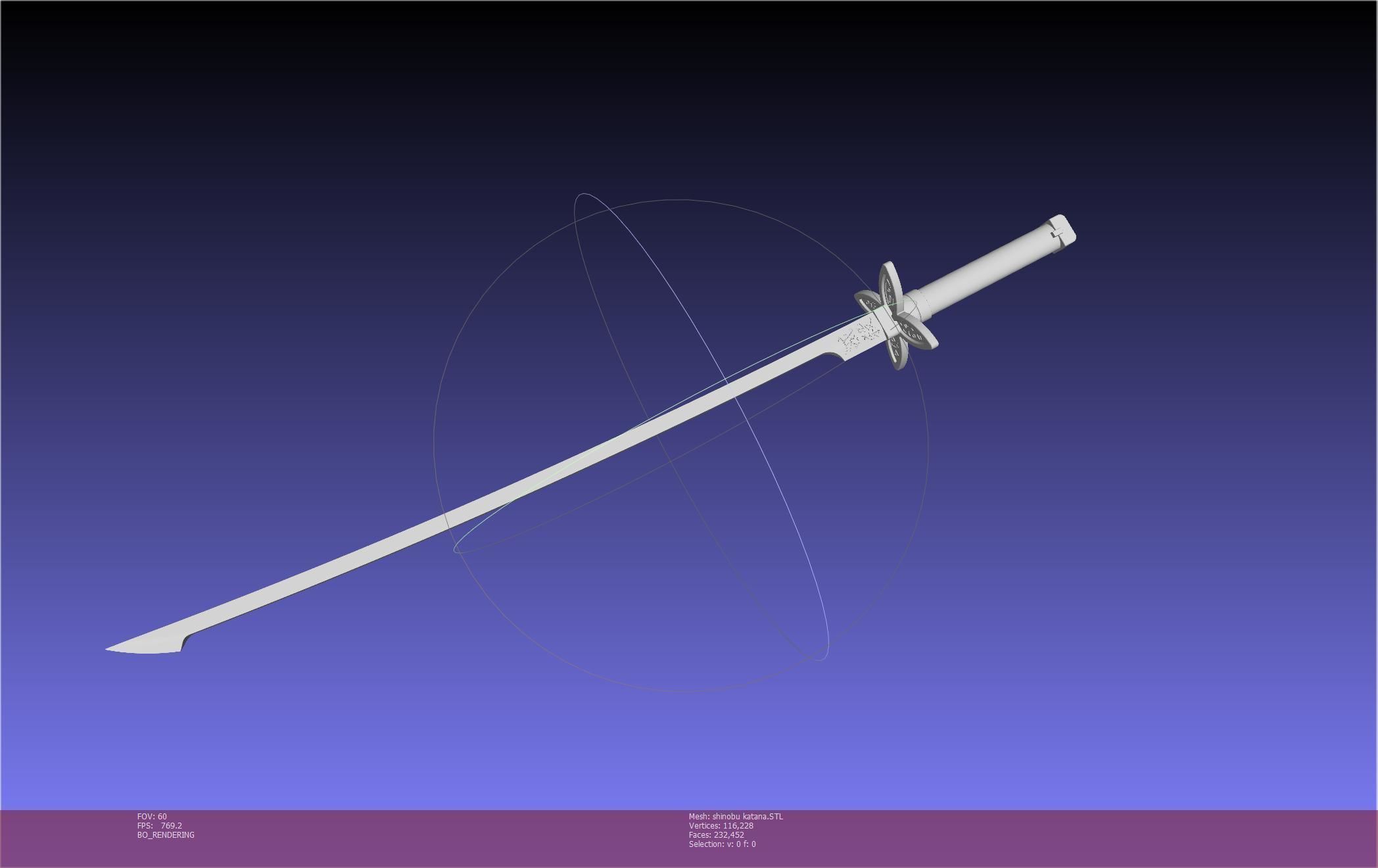 Demon Slayer Shinobu Katana And Scabbard Printable Assembly 3D print model_11