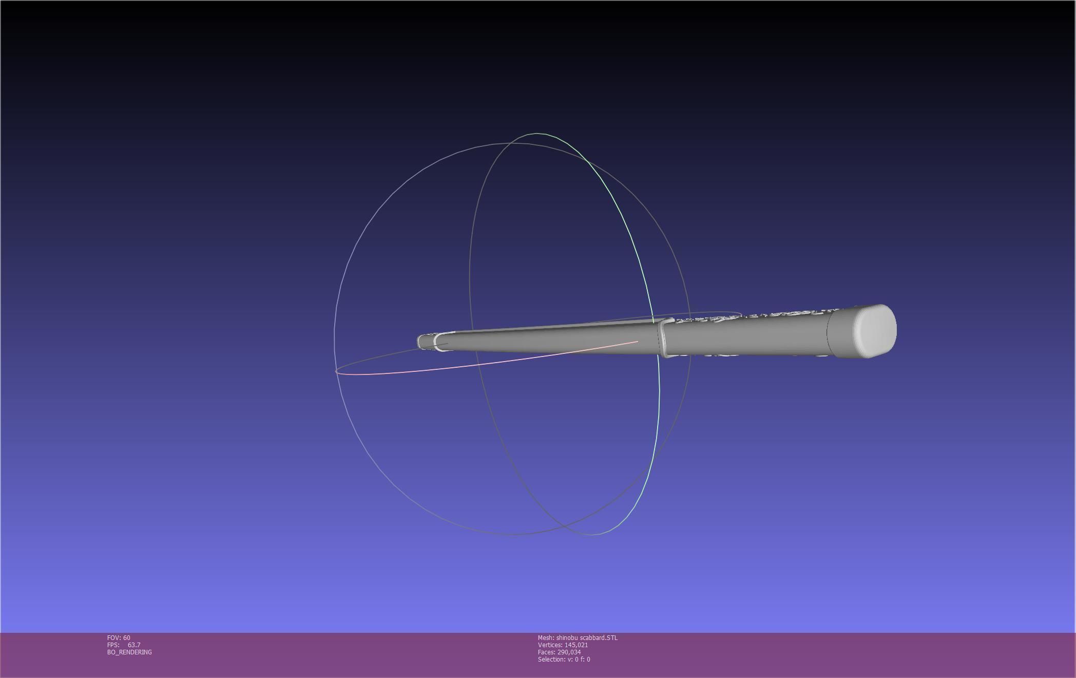 Demon Slayer Shinobu Katana And Scabbard Printable Assembly 3D print model_105