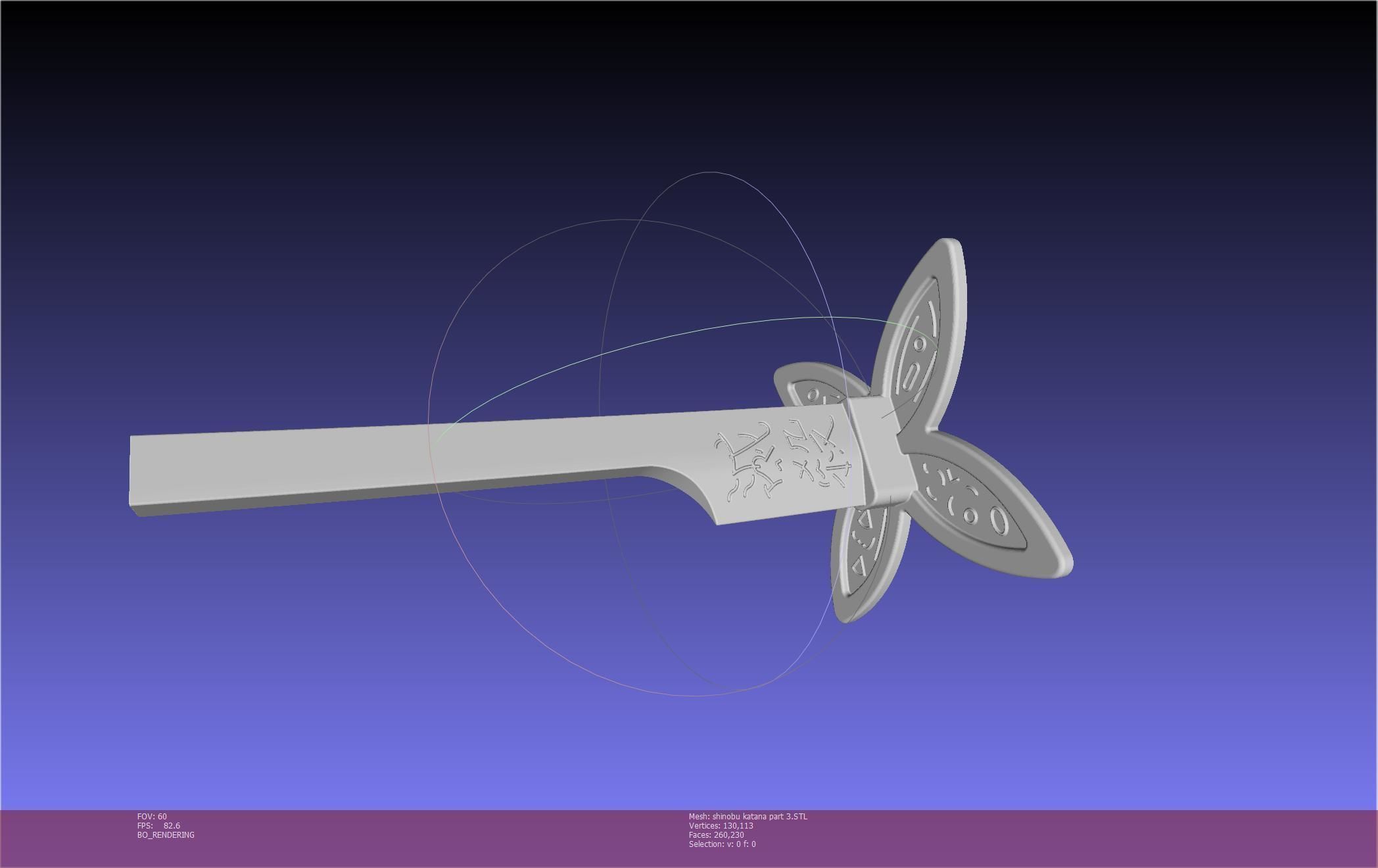 Demon Slayer Shinobu Katana And Scabbard Printable Assembly 3D print model_92