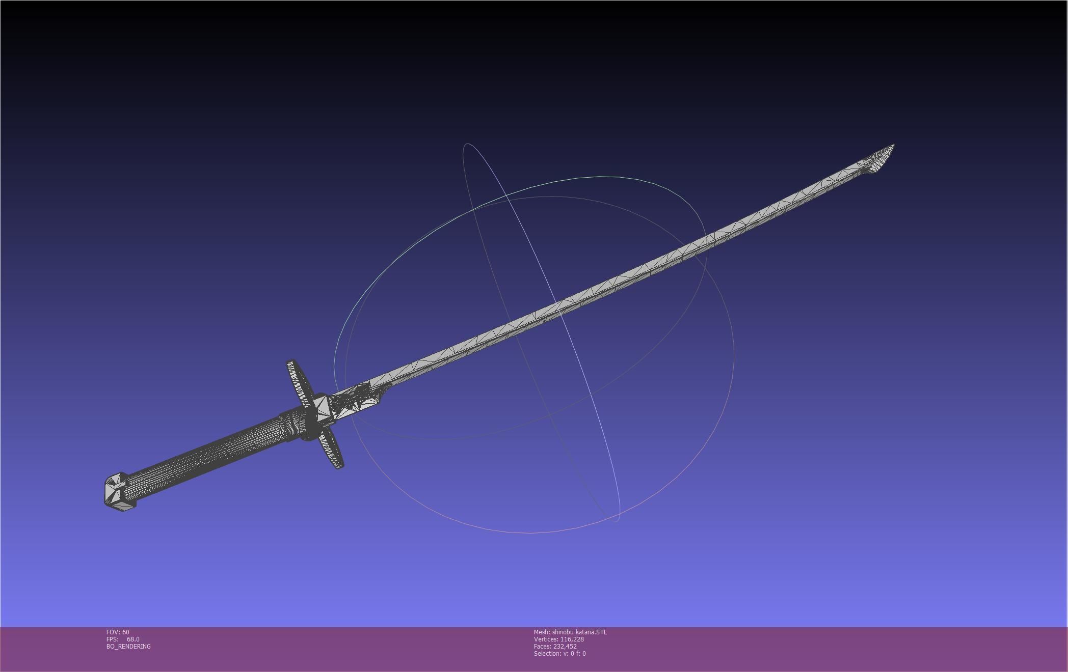 Demon Slayer Shinobu Katana And Scabbard Printable Assembly 3D print model_4