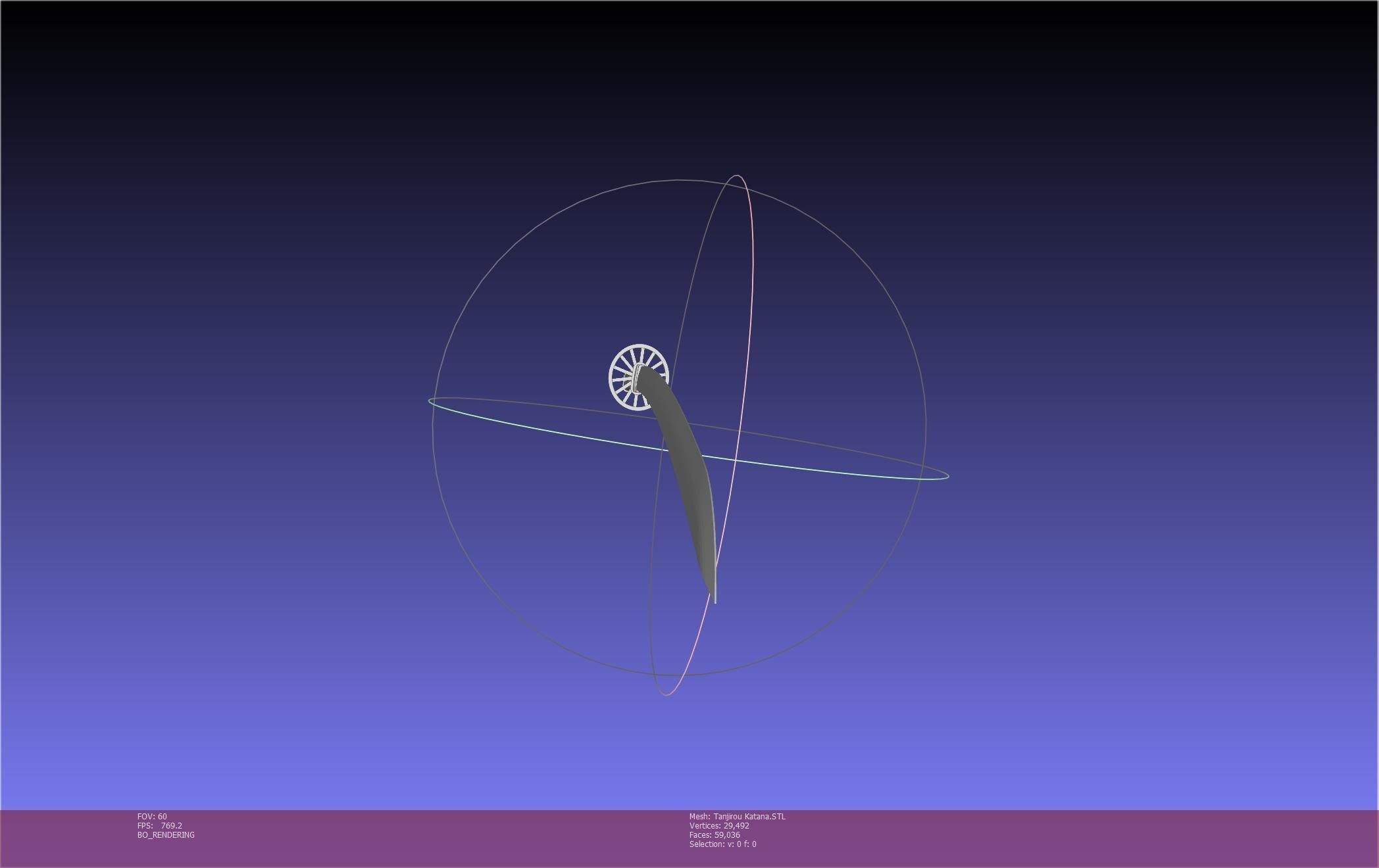 Demon Slayer Tanjiro Katana And Sheath Printable Models 3D print model_73