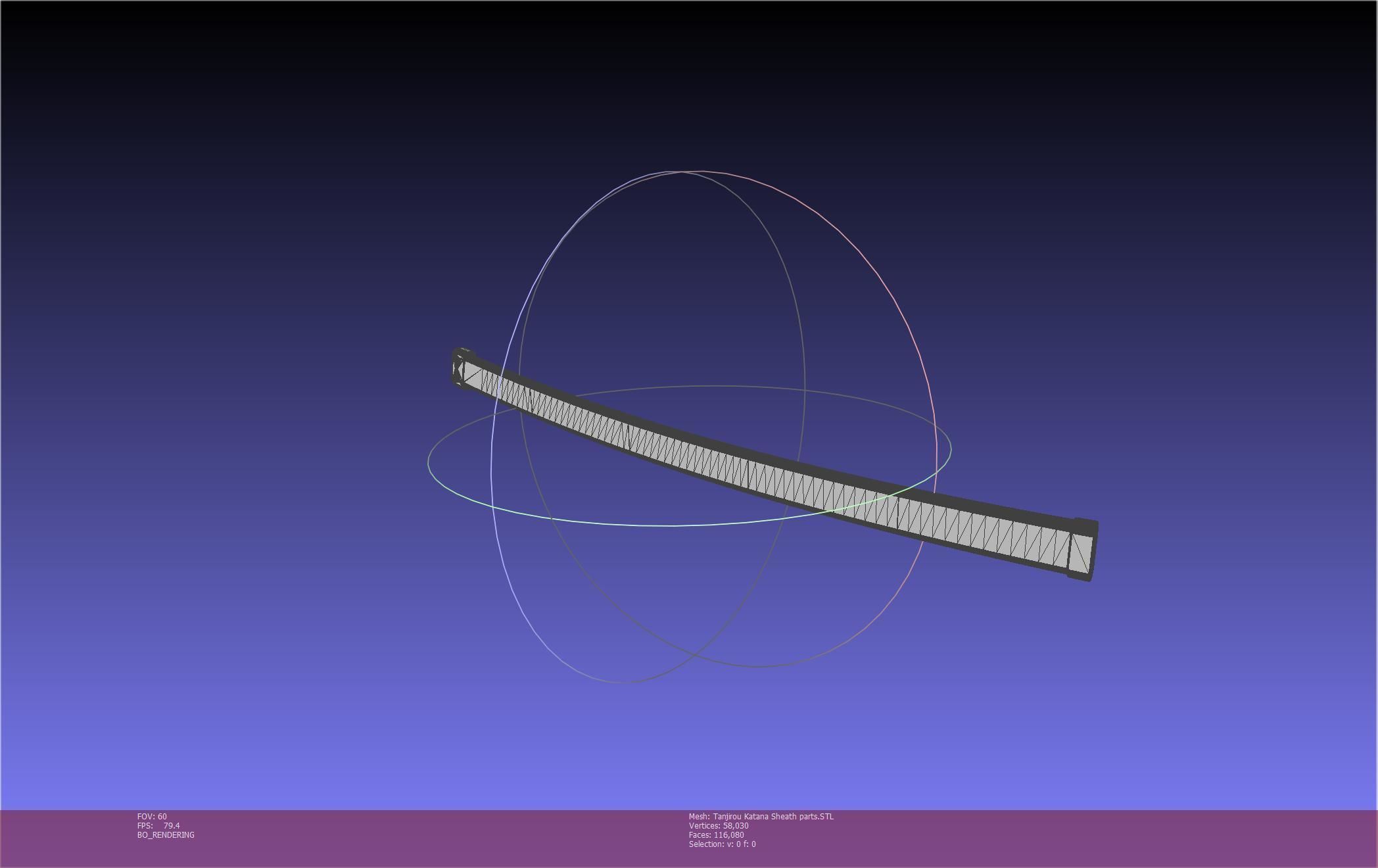 Demon Slayer Tanjiro Katana And Sheath Printable Models 3D print model_148
