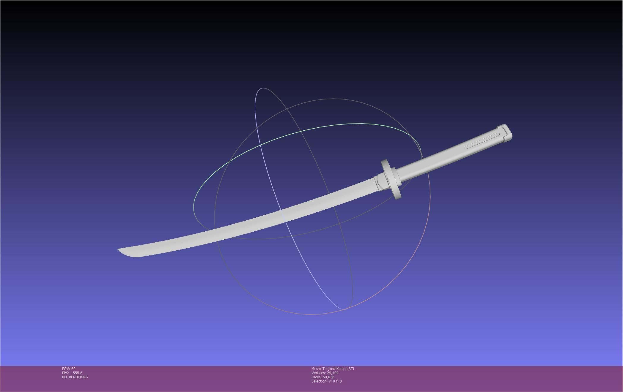 Demon Slayer Tanjiro Katana And Sheath Printable Models 3D print model_47