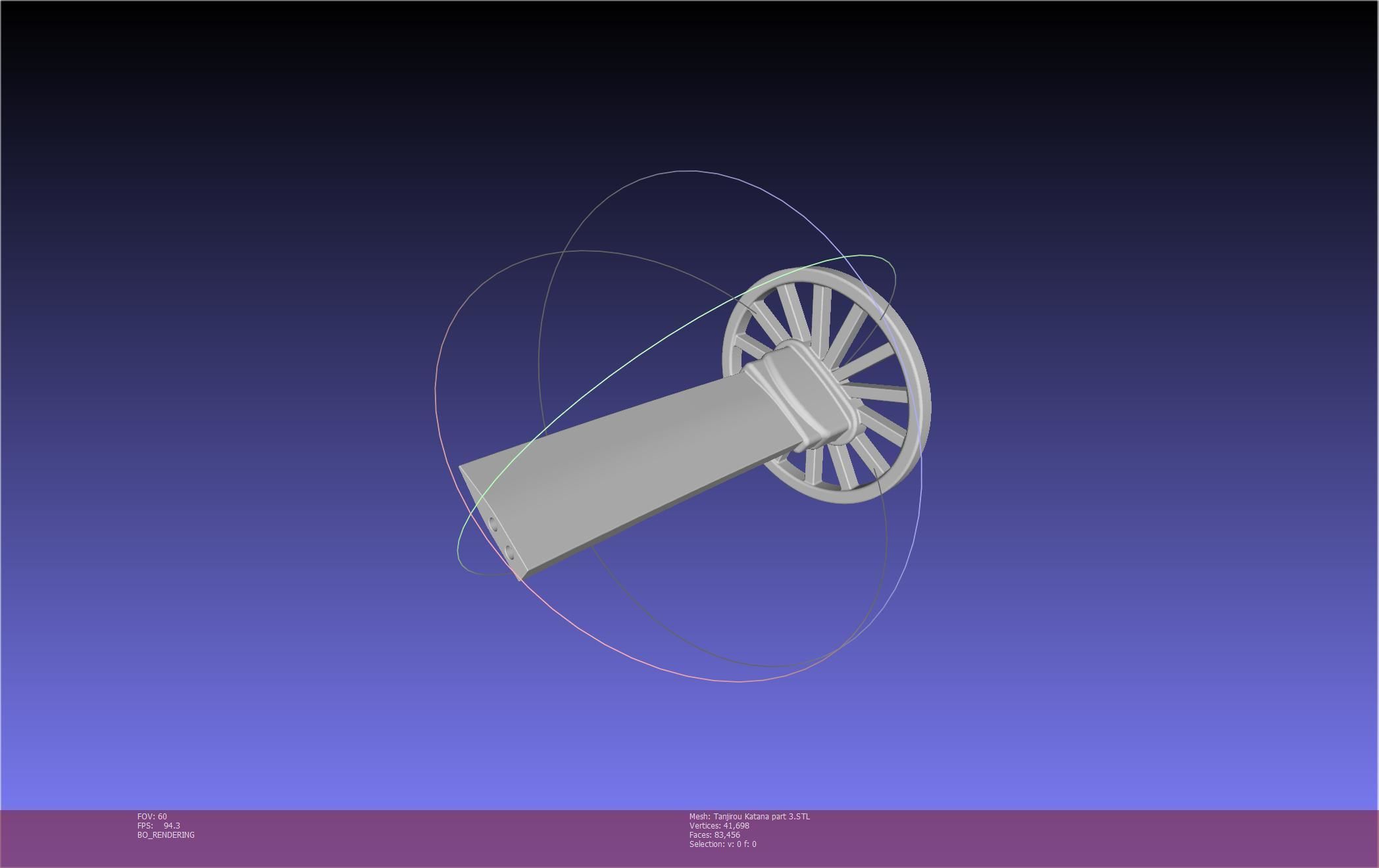 Demon Slayer Tanjiro Katana And Sheath Printable Models 3D print model_95