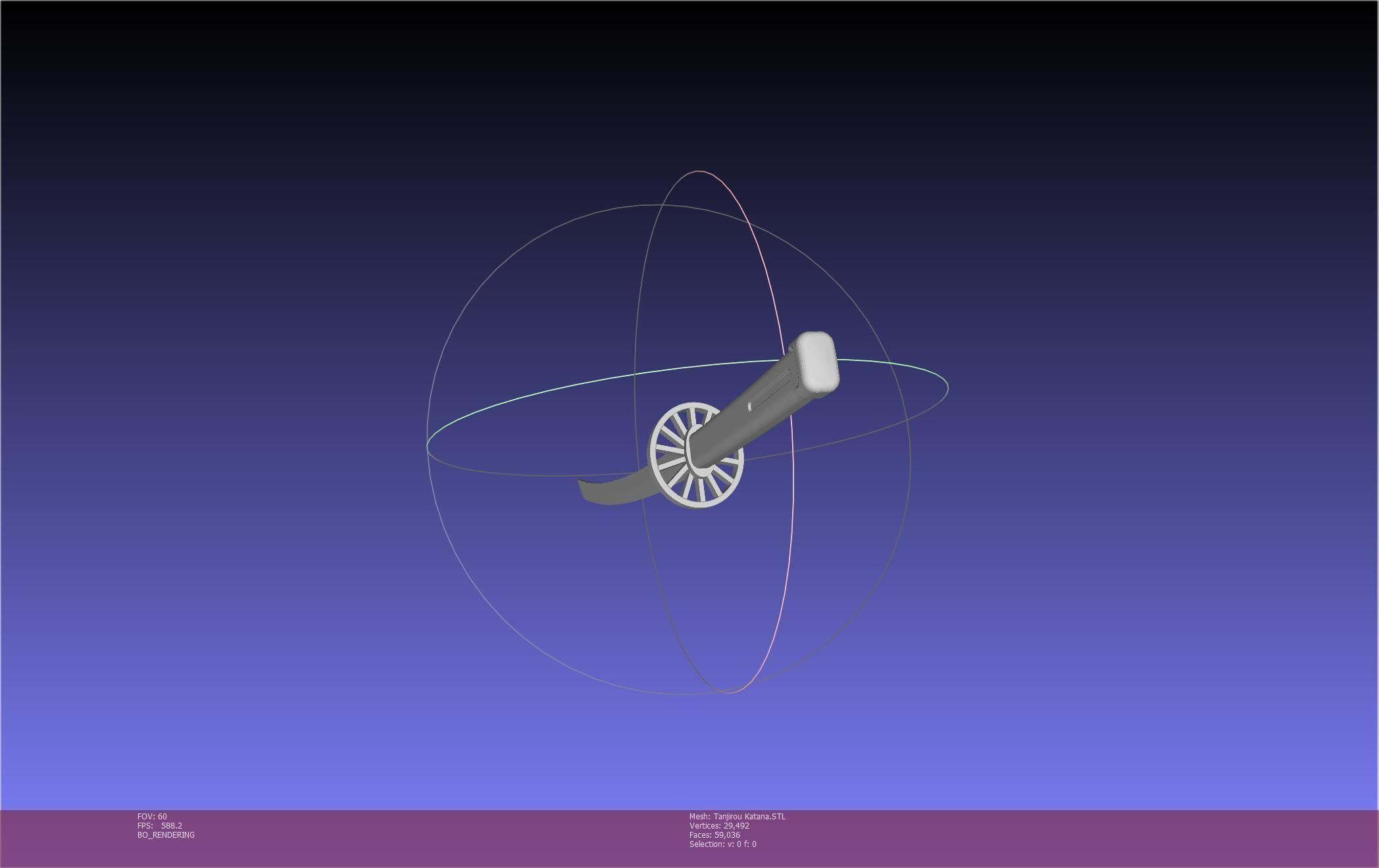 Demon Slayer Tanjiro Katana And Sheath Printable Models 3D print model_61