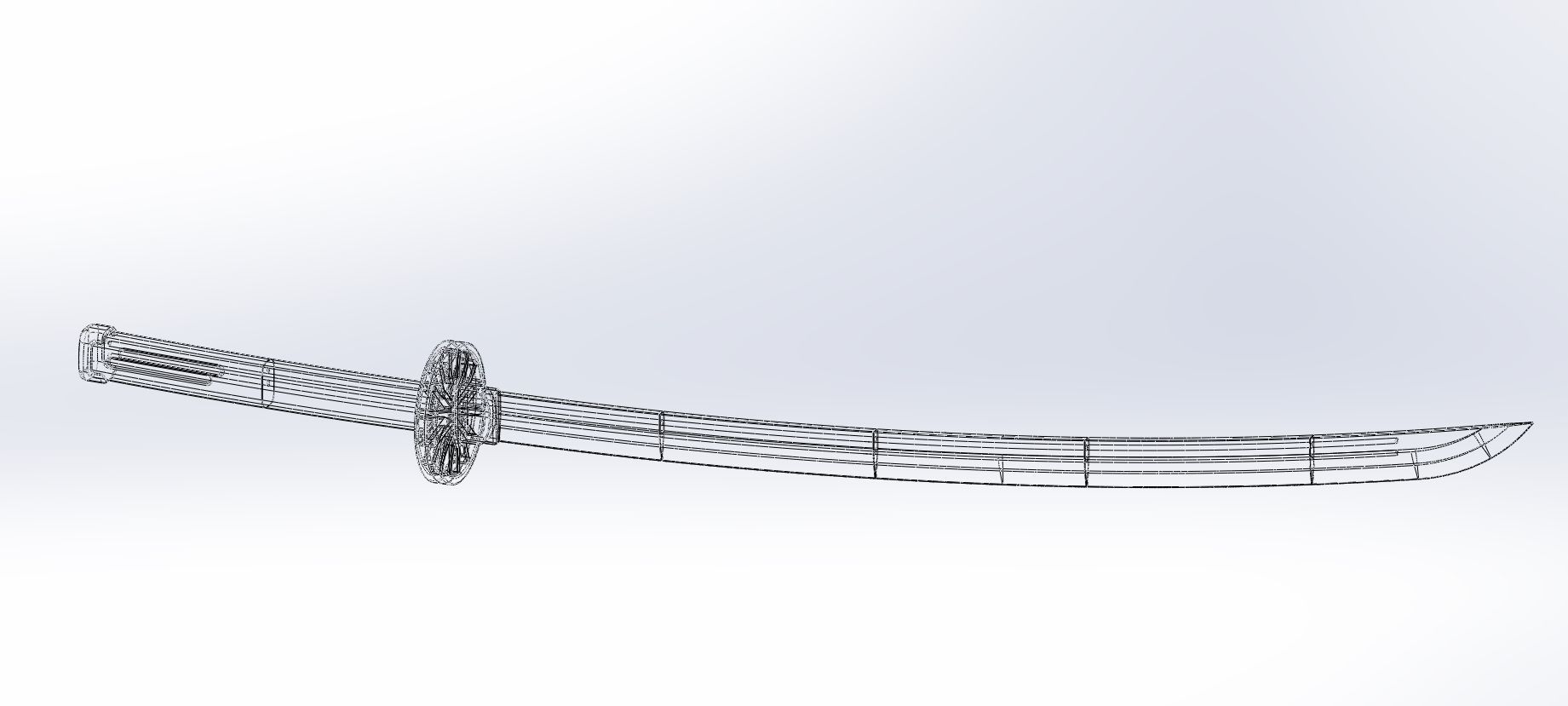 Demon Slayer Tanjiro Katana And Sheath Printable Models 3D print model_51