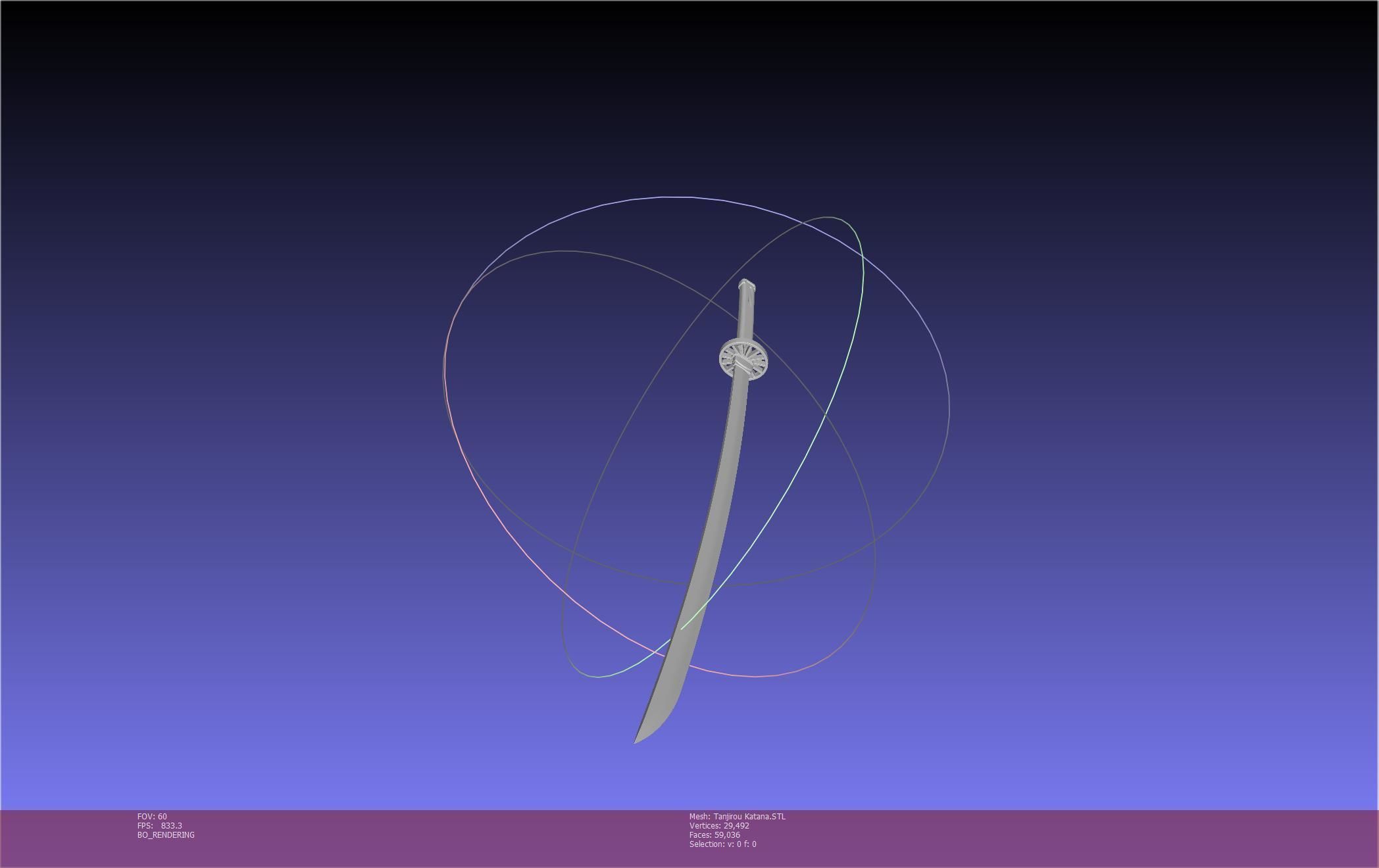 Demon Slayer Tanjiro Katana And Sheath Printable Models 3D print model_85