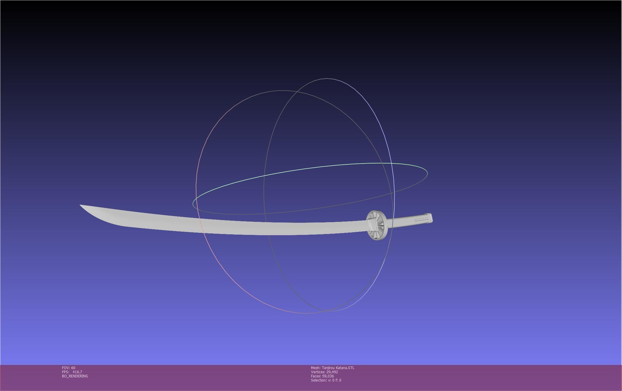 Demon Slayer Tanjiro Katana And Sheath Printable Models 3D print model_36