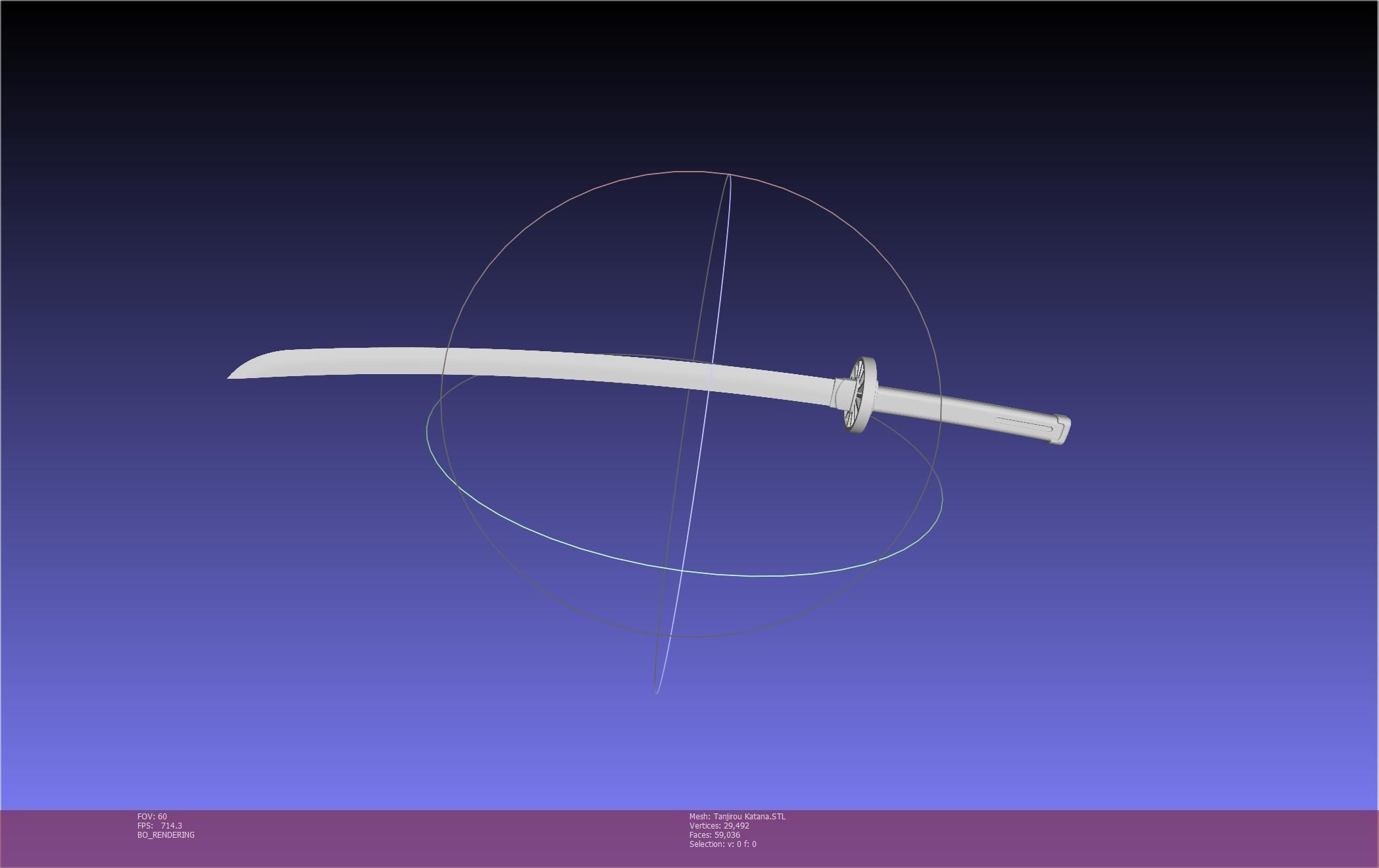 Demon Slayer Tanjiro Katana And Sheath Printable Models 3D print model_72