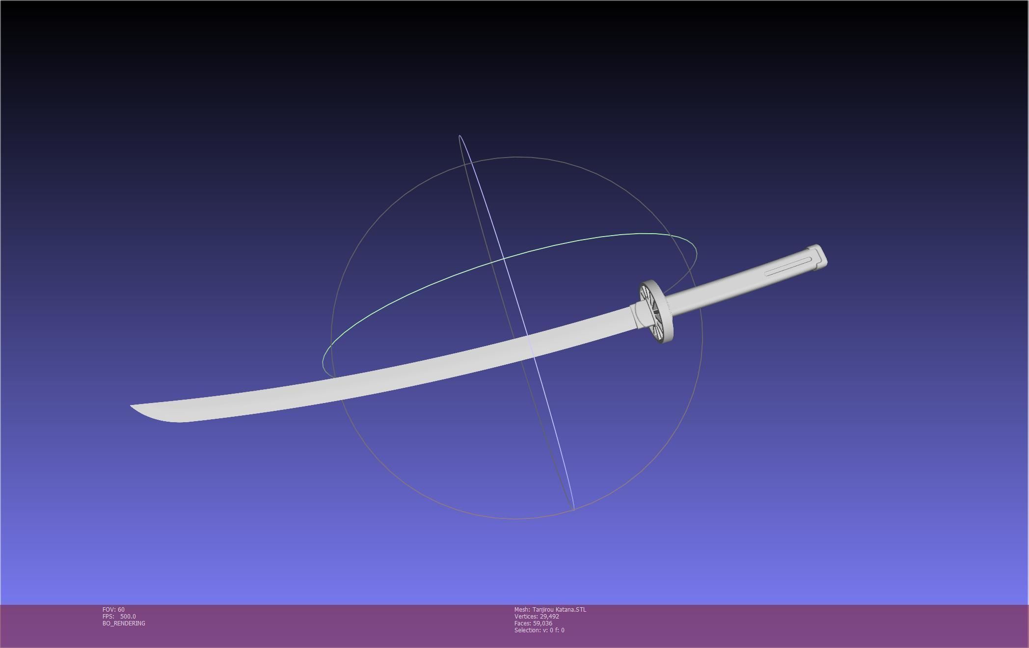 Demon Slayer Tanjiro Katana And Sheath Printable Models 3D print model_48