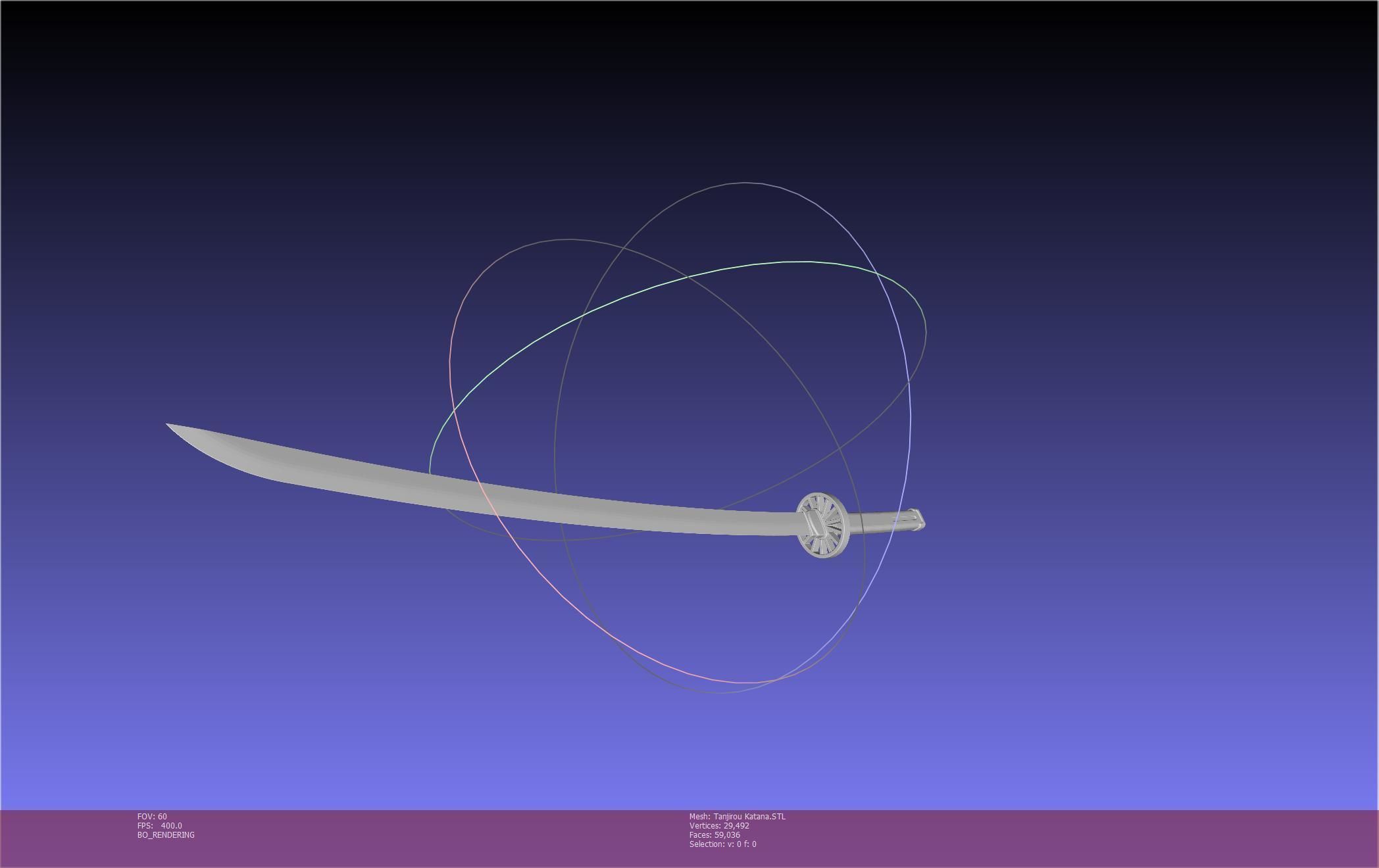 Demon Slayer Tanjiro Katana And Sheath Printable Models 3D print model_37