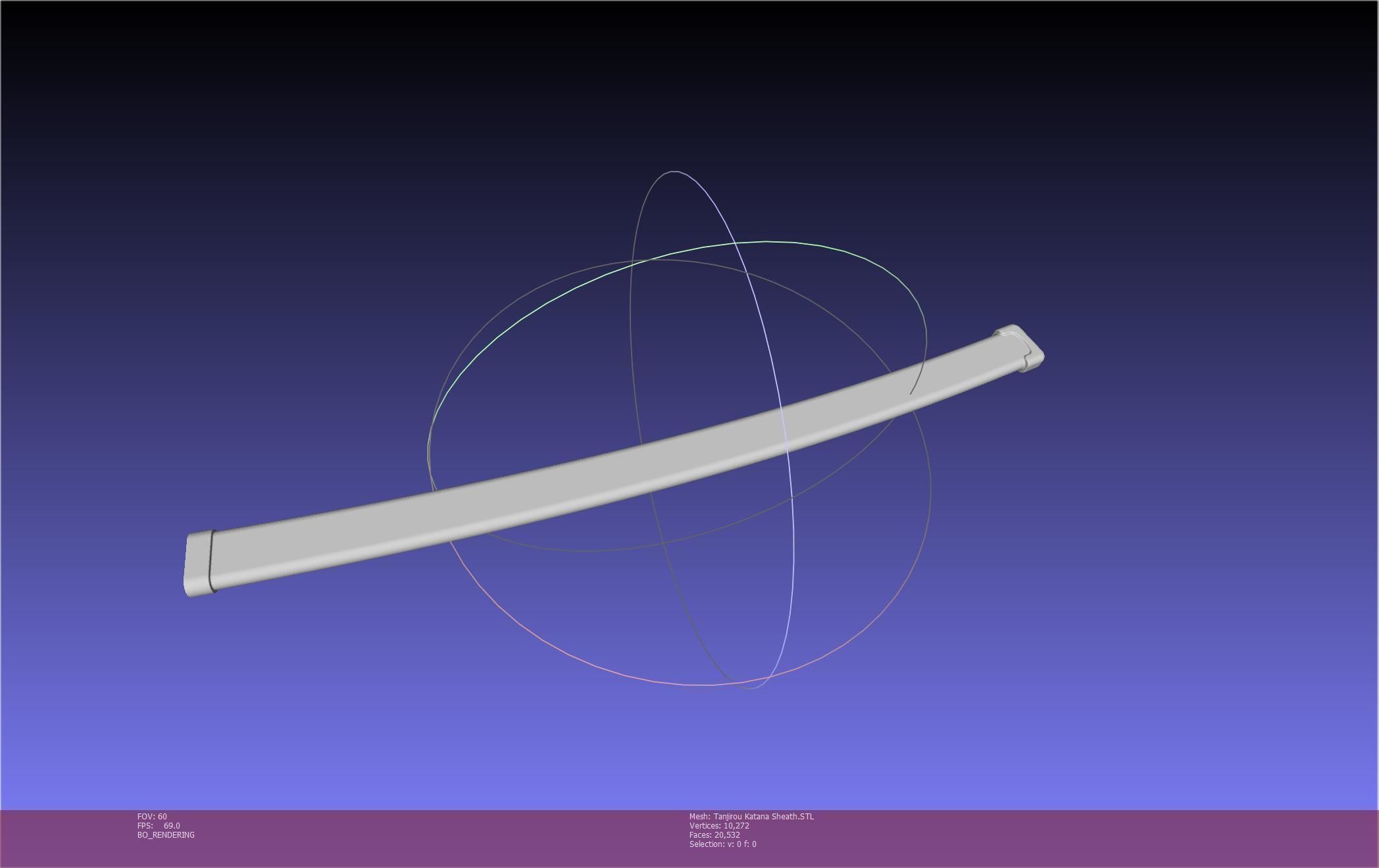 Demon Slayer Tanjiro Katana And Sheath Printable Models 3D print model_132