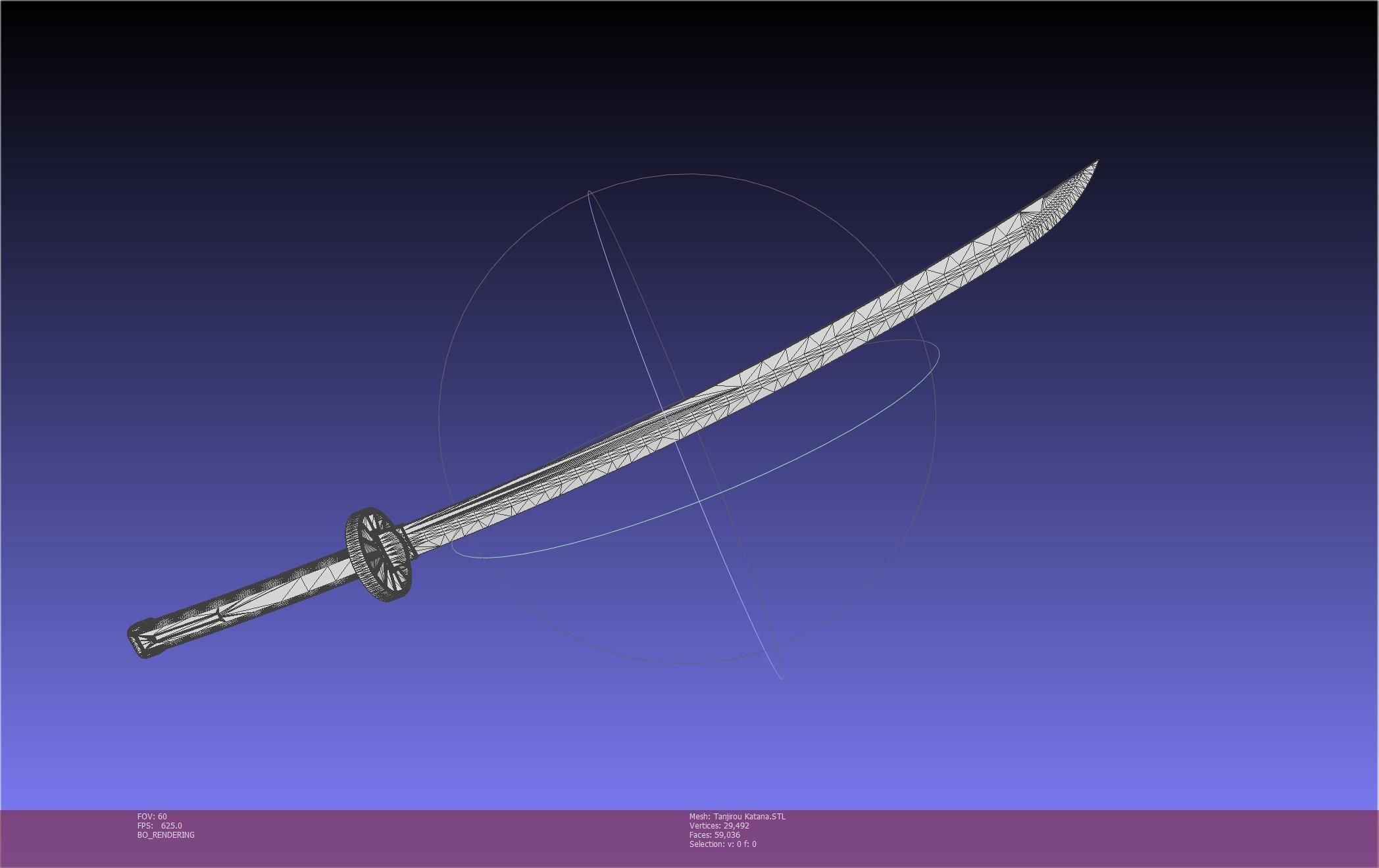 Demon Slayer Tanjiro Katana And Sheath Printable Models 3D print model_3