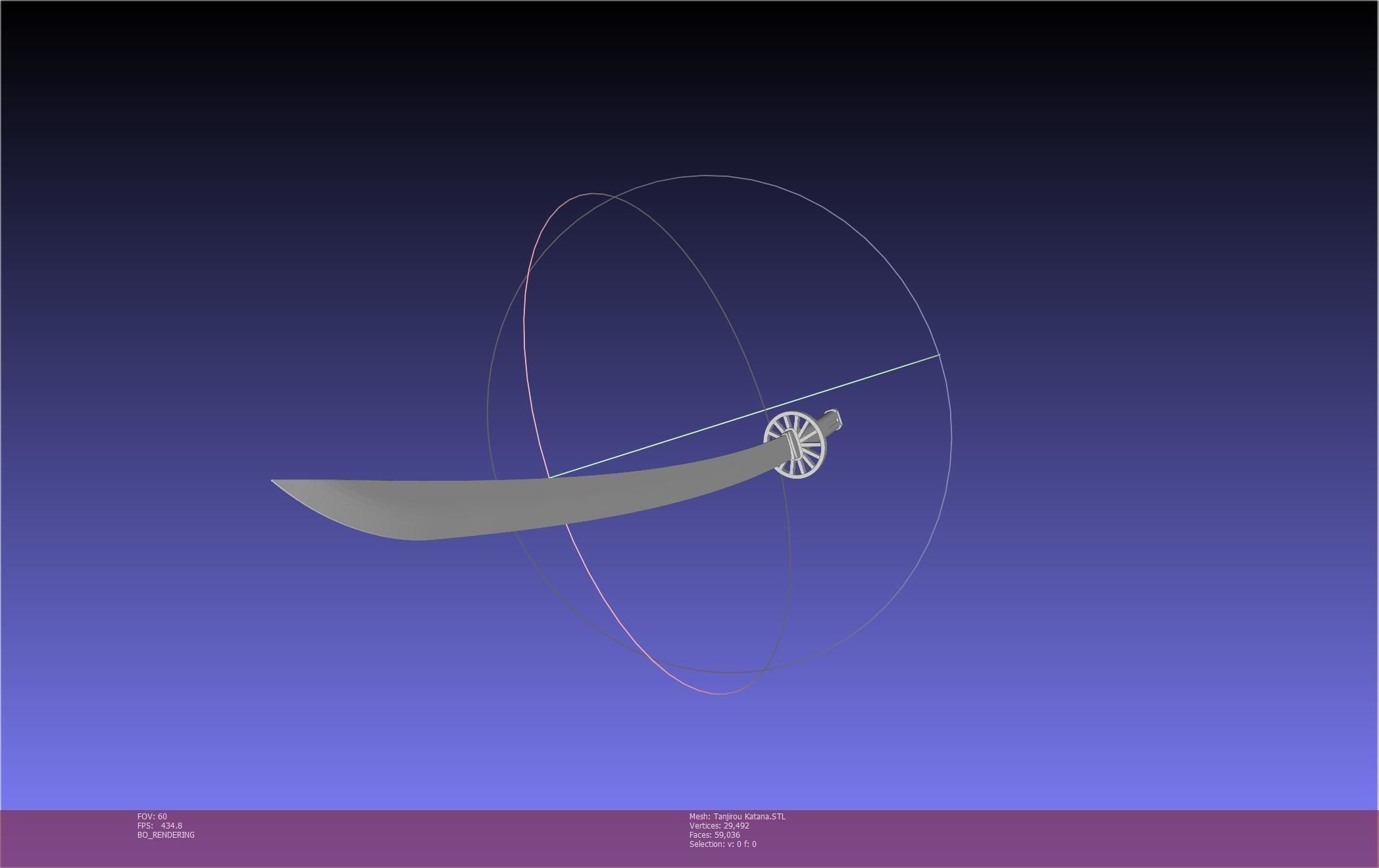 Demon Slayer Tanjiro Katana And Sheath Printable Models 3D print model_62