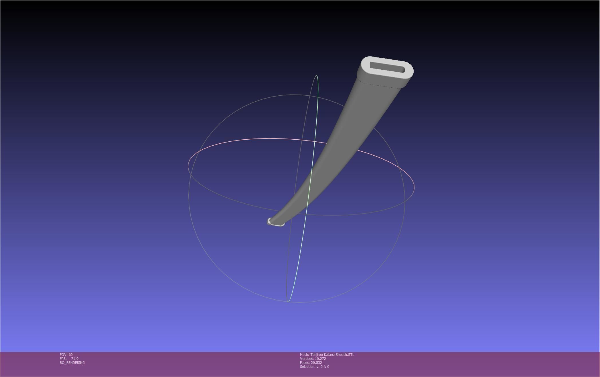 Demon Slayer Tanjiro Katana And Sheath Printable Models 3D print model_135