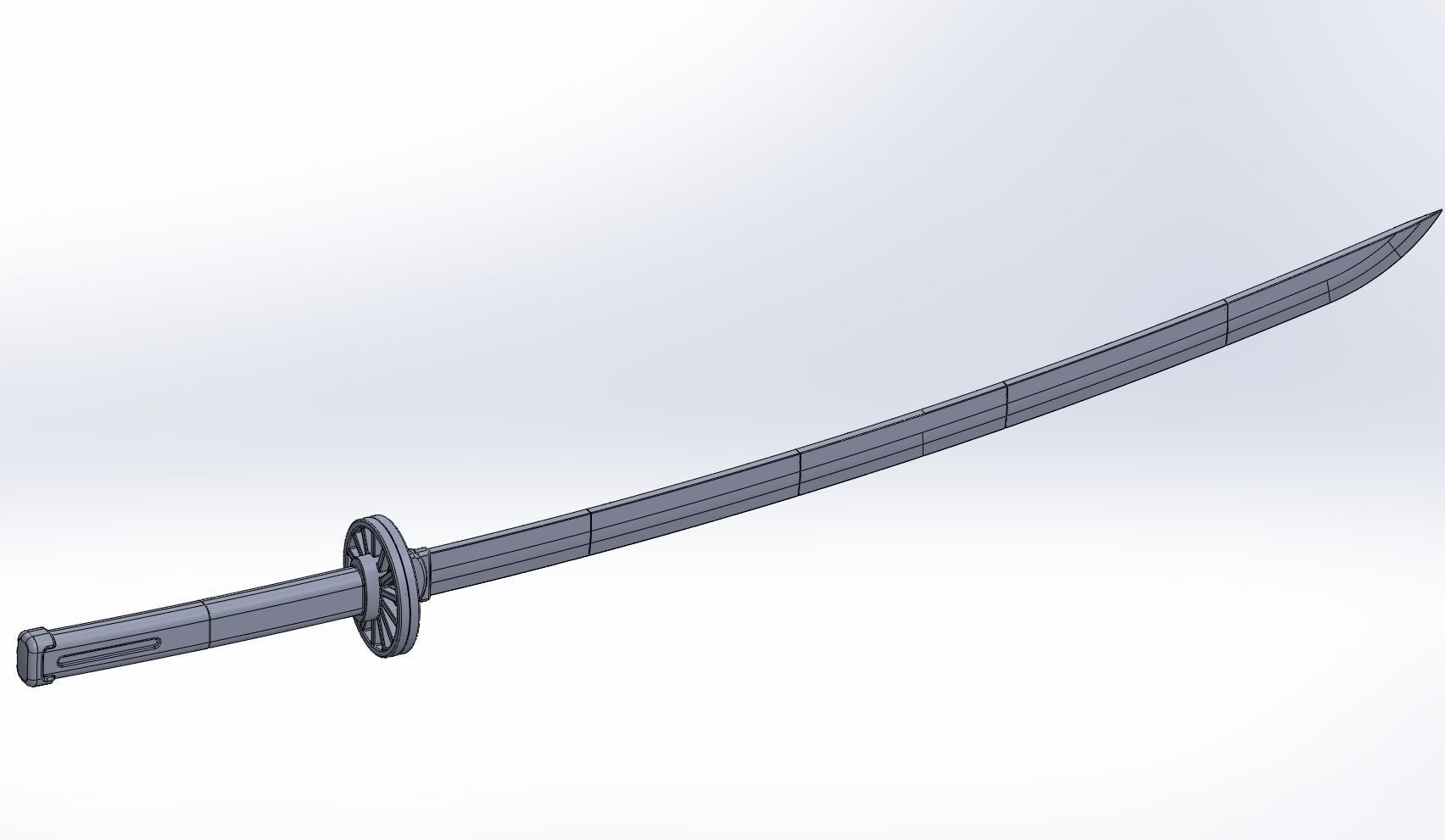 Demon Slayer Tanjiro Katana And Sheath Printable Models 3D print model_53