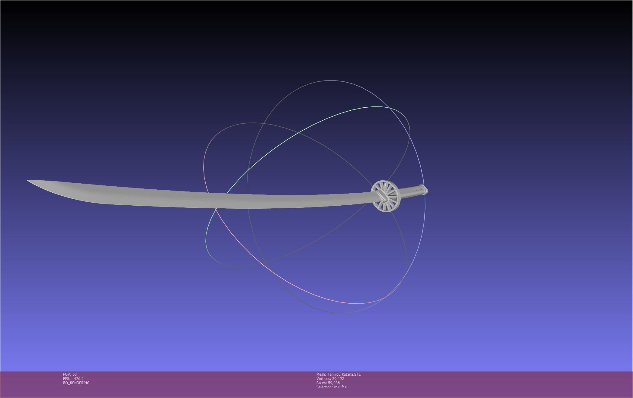 Demon Slayer Tanjiro Katana And Sheath Printable Models 3D print model_63