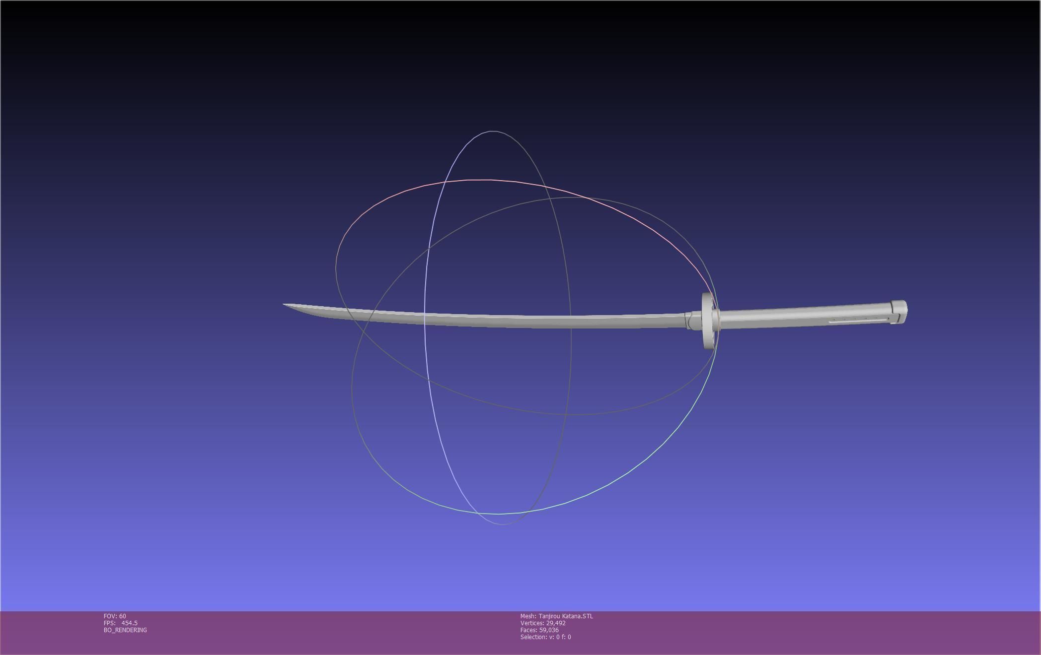 Demon Slayer Tanjiro Katana And Sheath Printable Models 3D print model_28