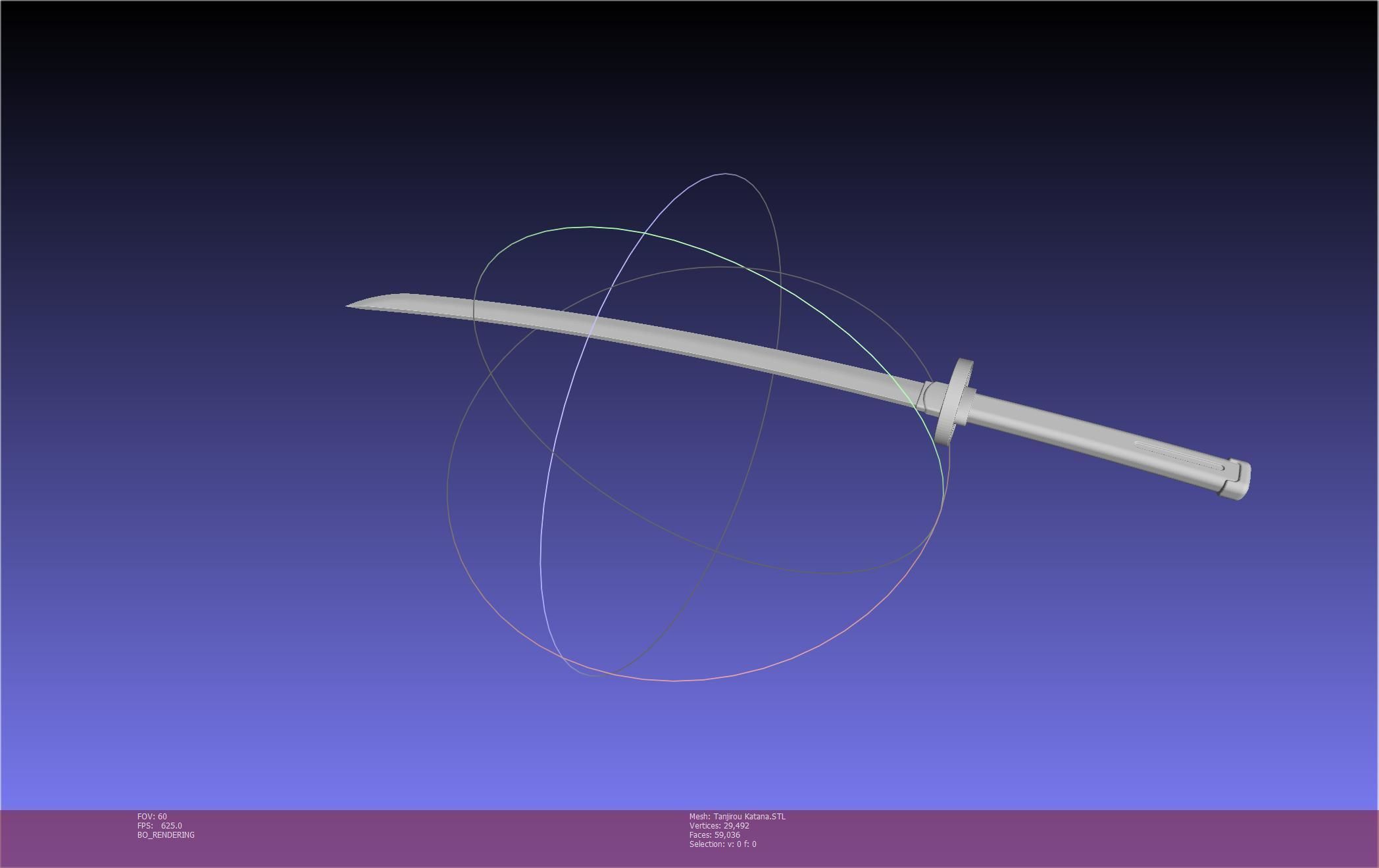 Demon Slayer Tanjiro Katana And Sheath Printable Models 3D print model_26