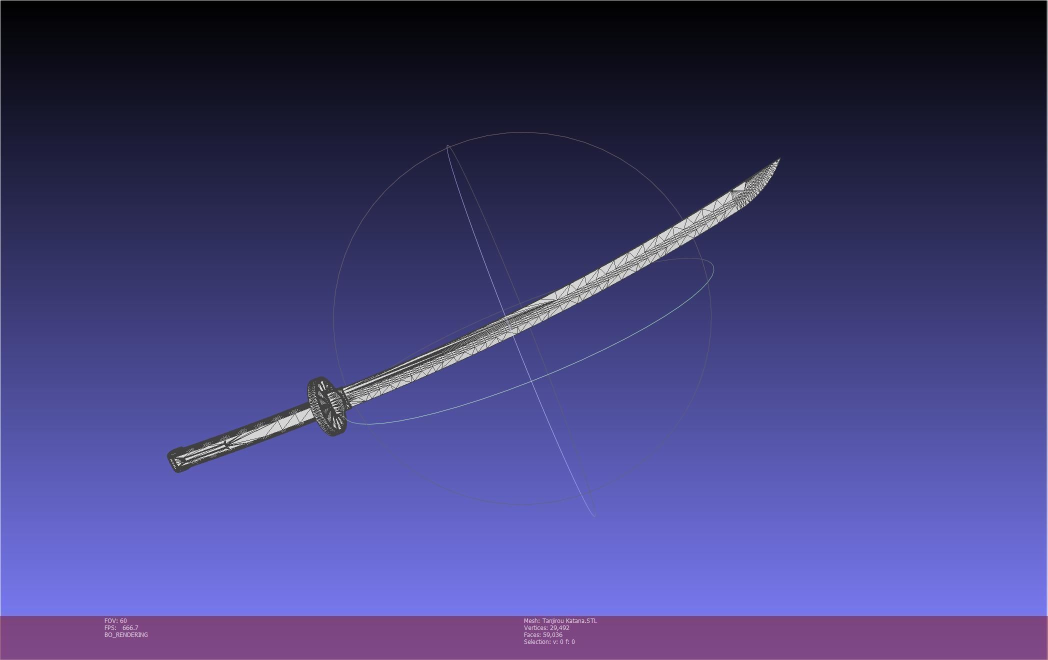 Demon Slayer Tanjiro Katana And Sheath Printable Models 3D print model_2