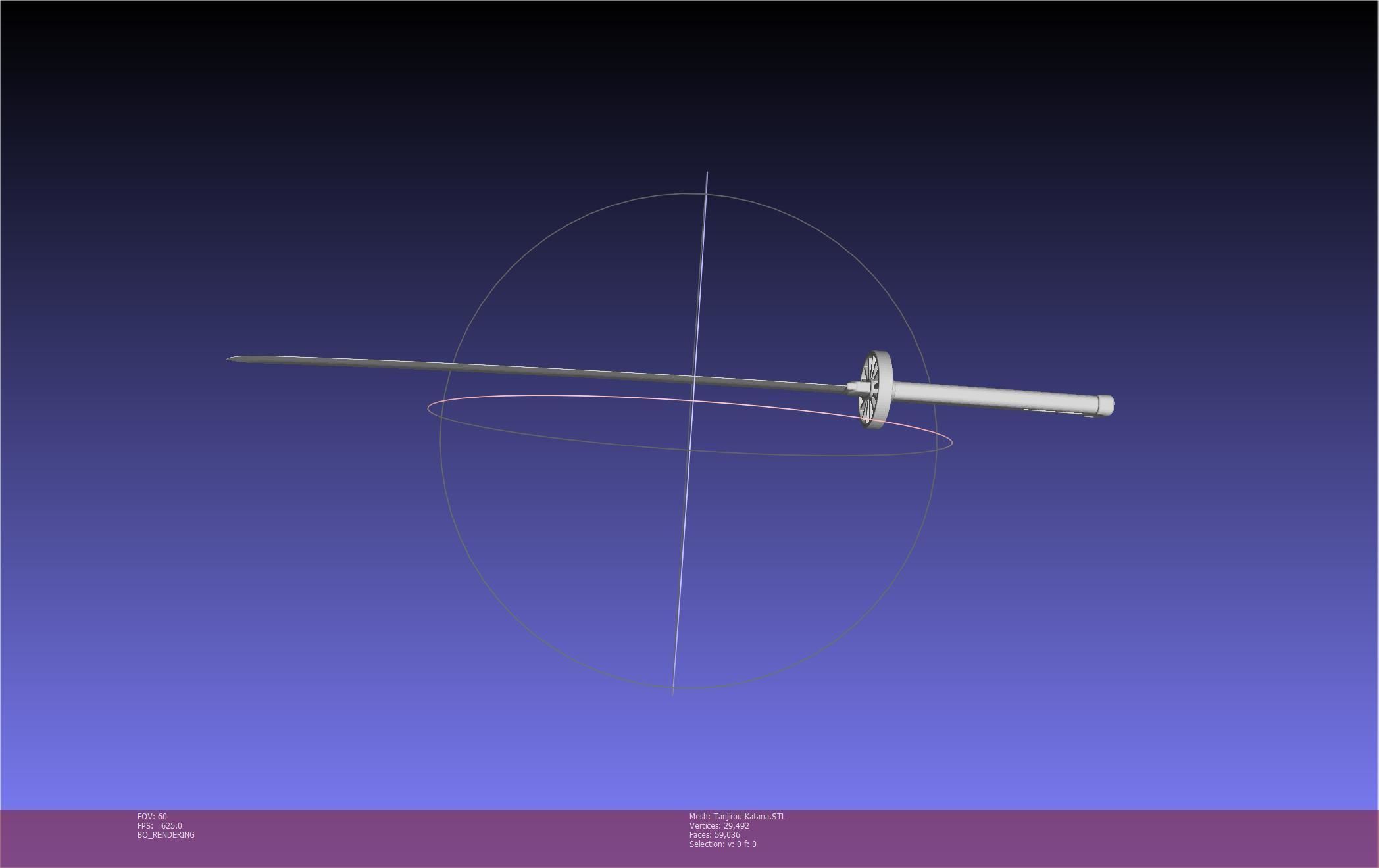 Demon Slayer Tanjiro Katana And Sheath Printable Models 3D print model_71